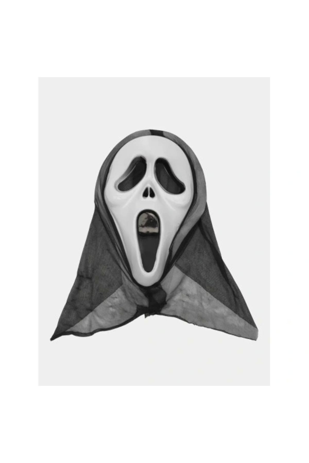 ShopNova Kapşonlu Çığlık Maskesi Scream Maskesi - Hayalet Maskesi 33x21 cm