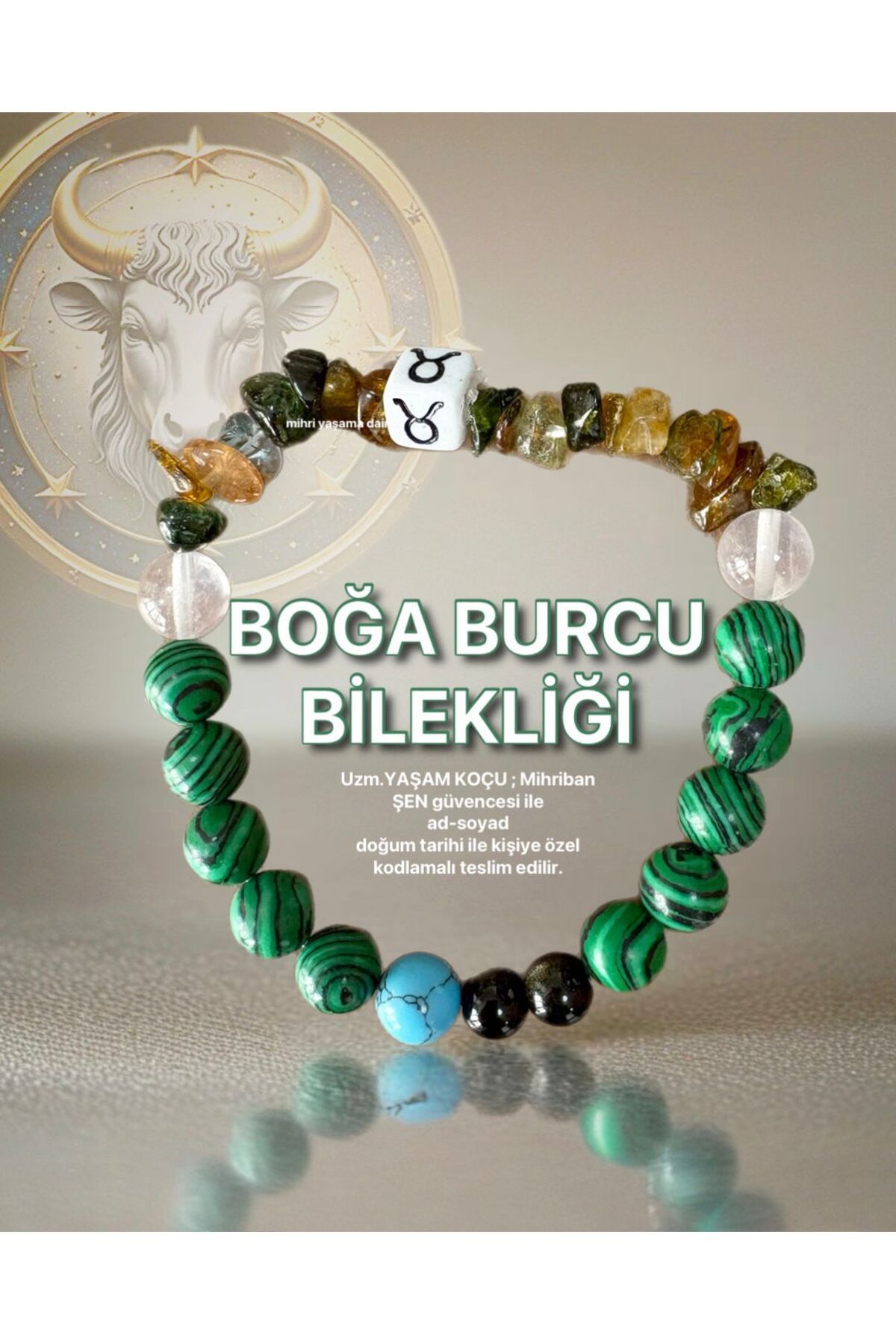 Mihri Doğaltaş Boğa Burcu Bilekliği