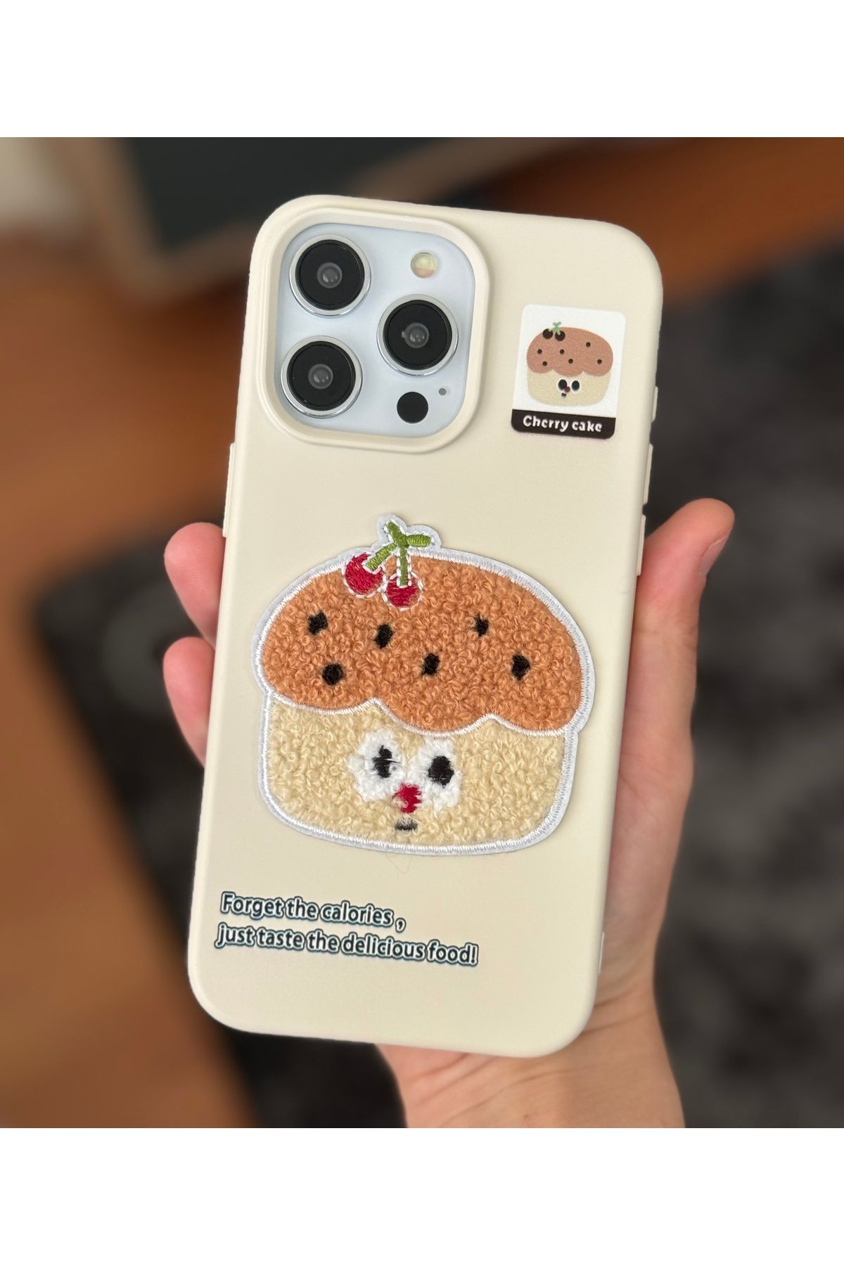 FİŞNEİLETİŞİM İPHONE 16 PROMAX UYUMLU CHERRY COOKİE KILIF (İÇİ KADİFE)
