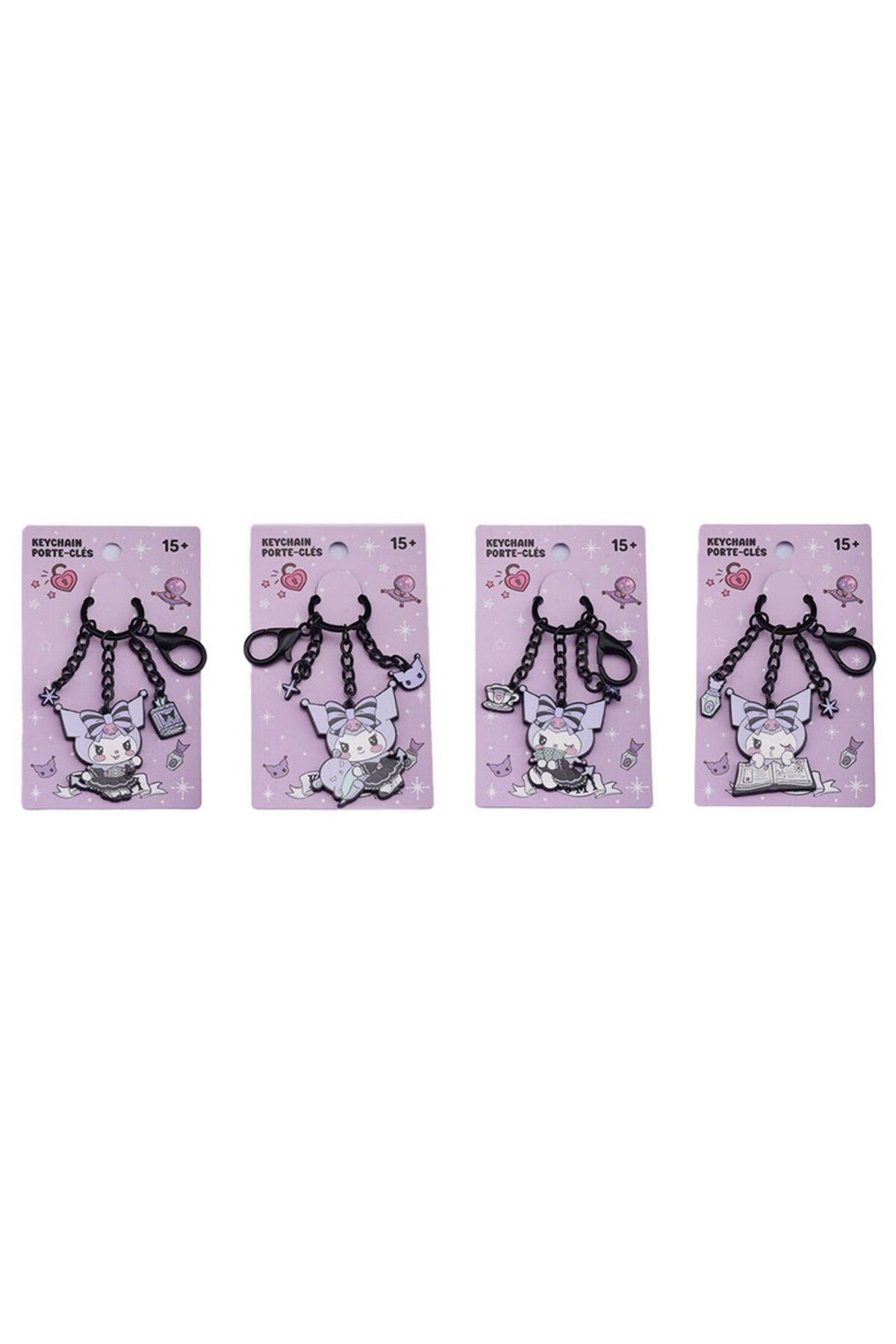 Miniso Sanrio Lisanslı Kuromi Metal Anahtarlık