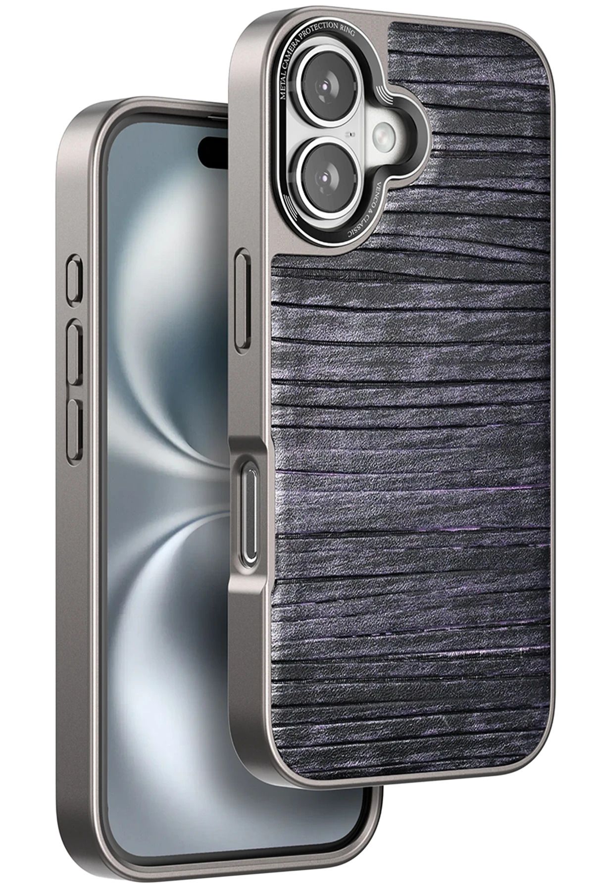 venco iPhone 16 Wave Kapak - Derin Mor FERRG