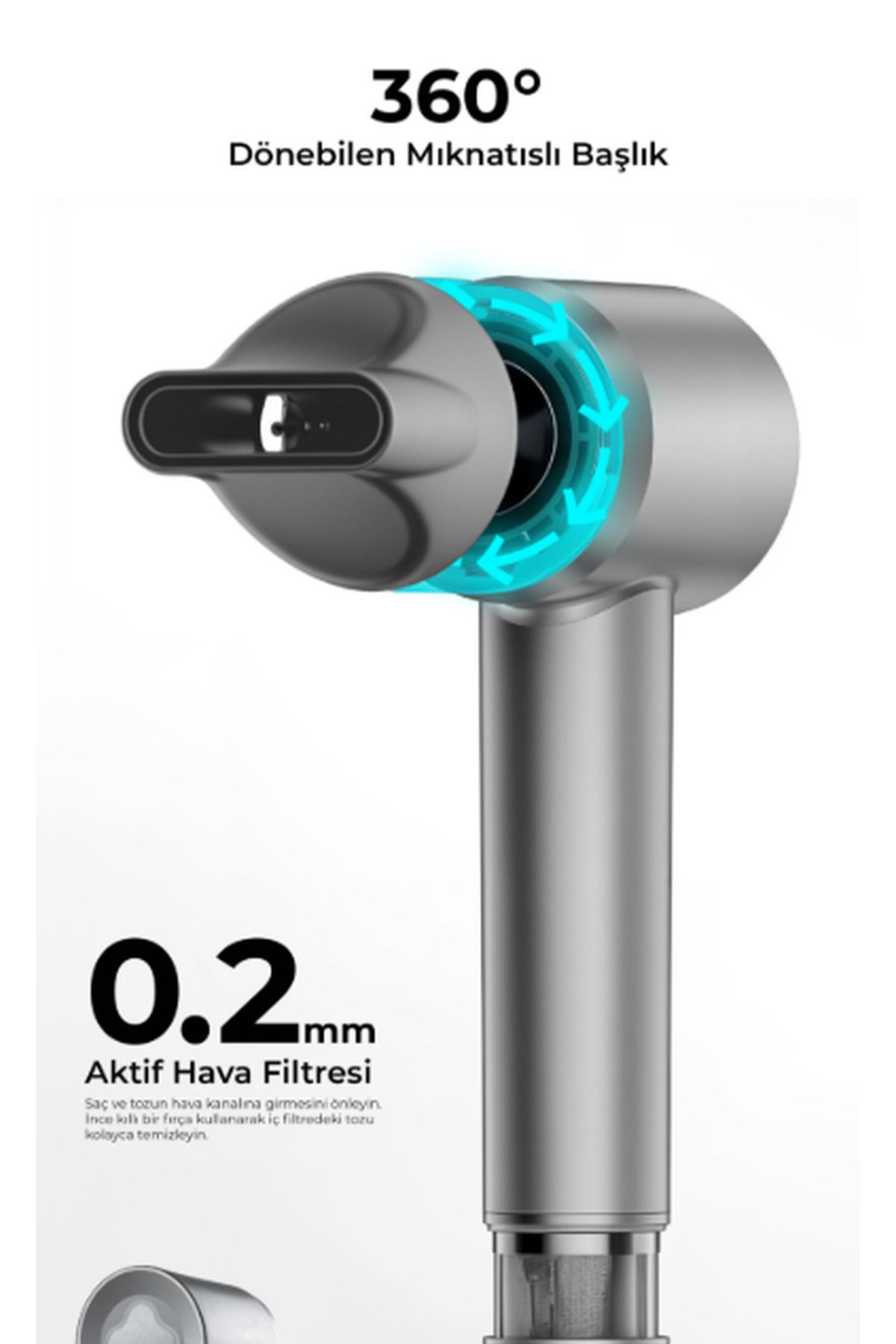 Xiaomi XİAOMİ dersar 3 MODLU İYONİK özellikli saç kurutma makinası (Xiaomi Türkiye Garantili) 2025 model