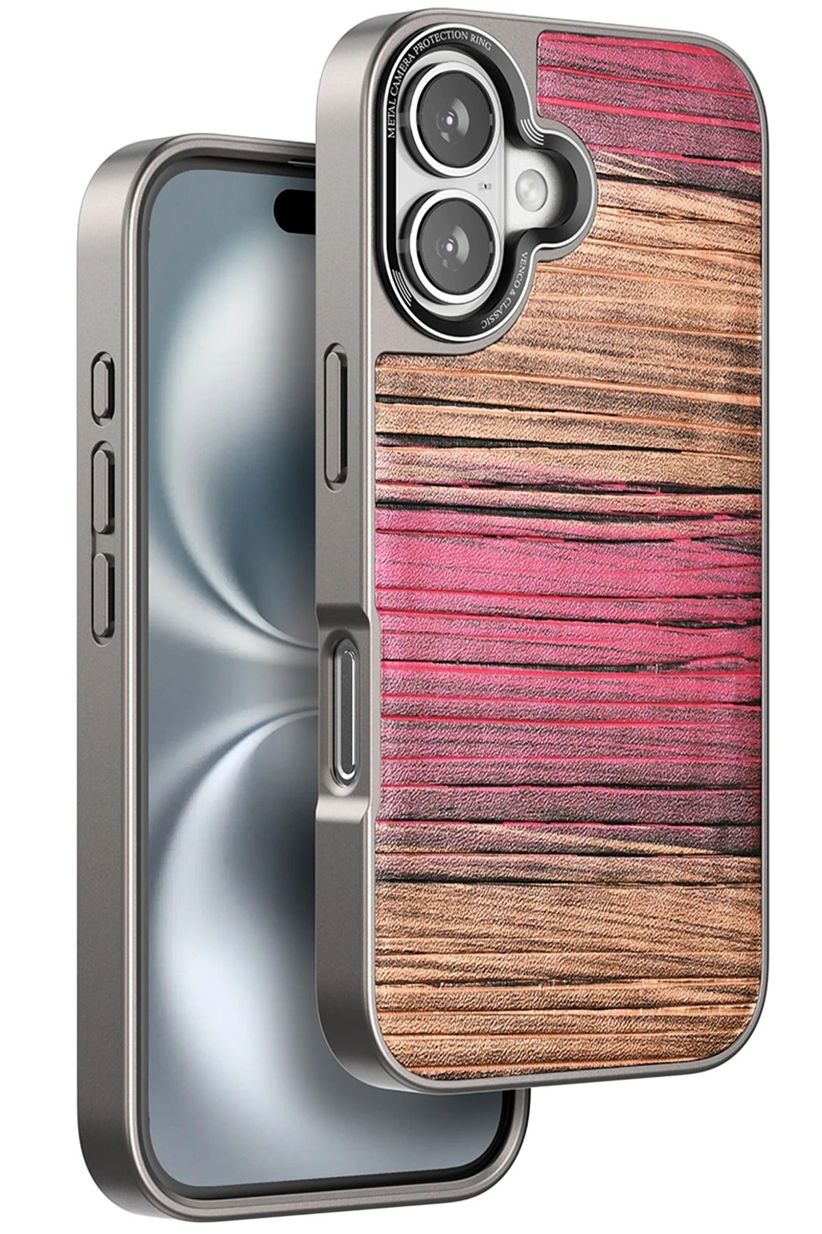 venco iPhone 16 Wave Kapak - Pembe FLKRY