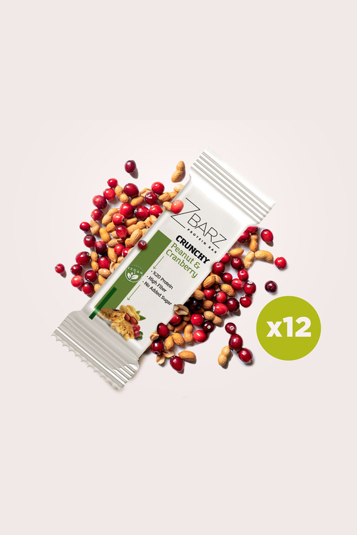 Crunchy Protein Bar Yer Fıstık - Turna Yemişi 35g (12 ADET)