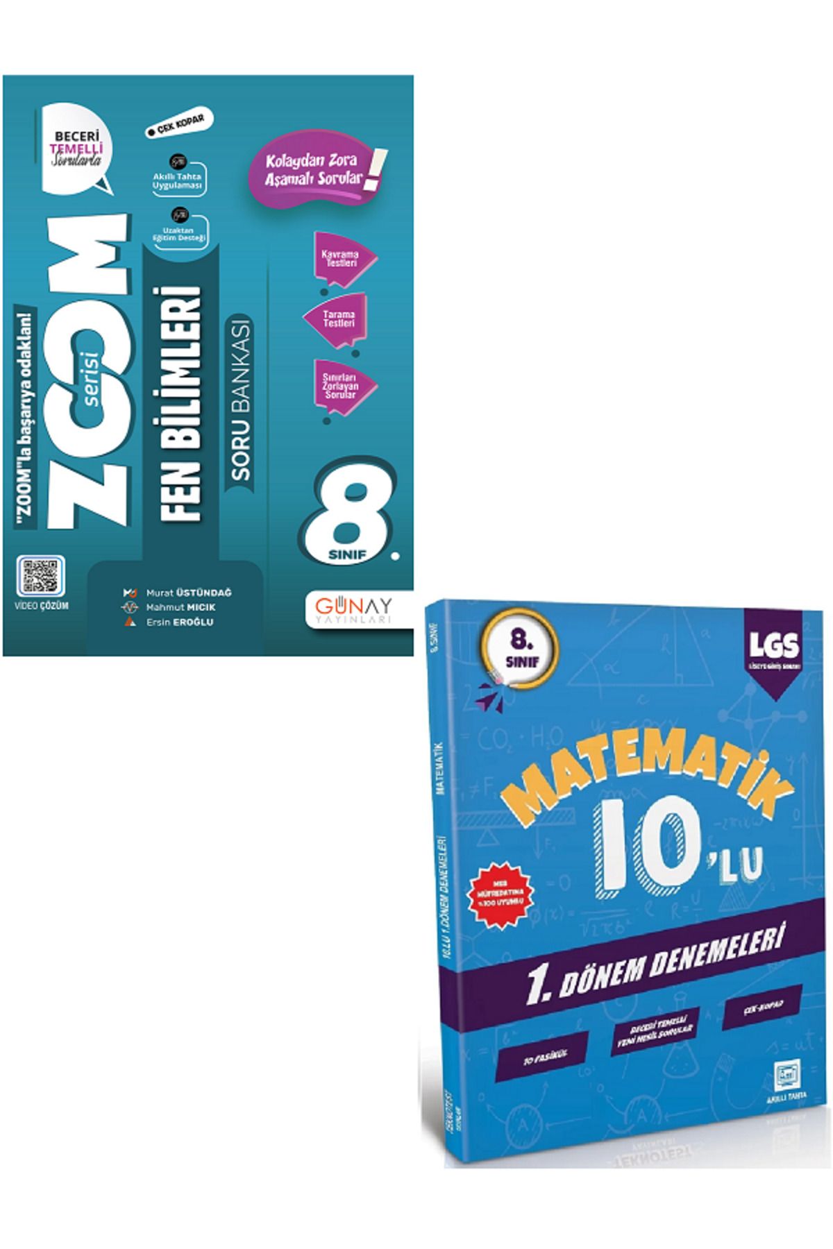 Efsane Yayınları 8.Sınıf Günay ZOOM Fen Bilimleri Soru Bankası + 8.Sınıf 10'Lu Matematik Deneme HEDİYE - 2 KİTAP