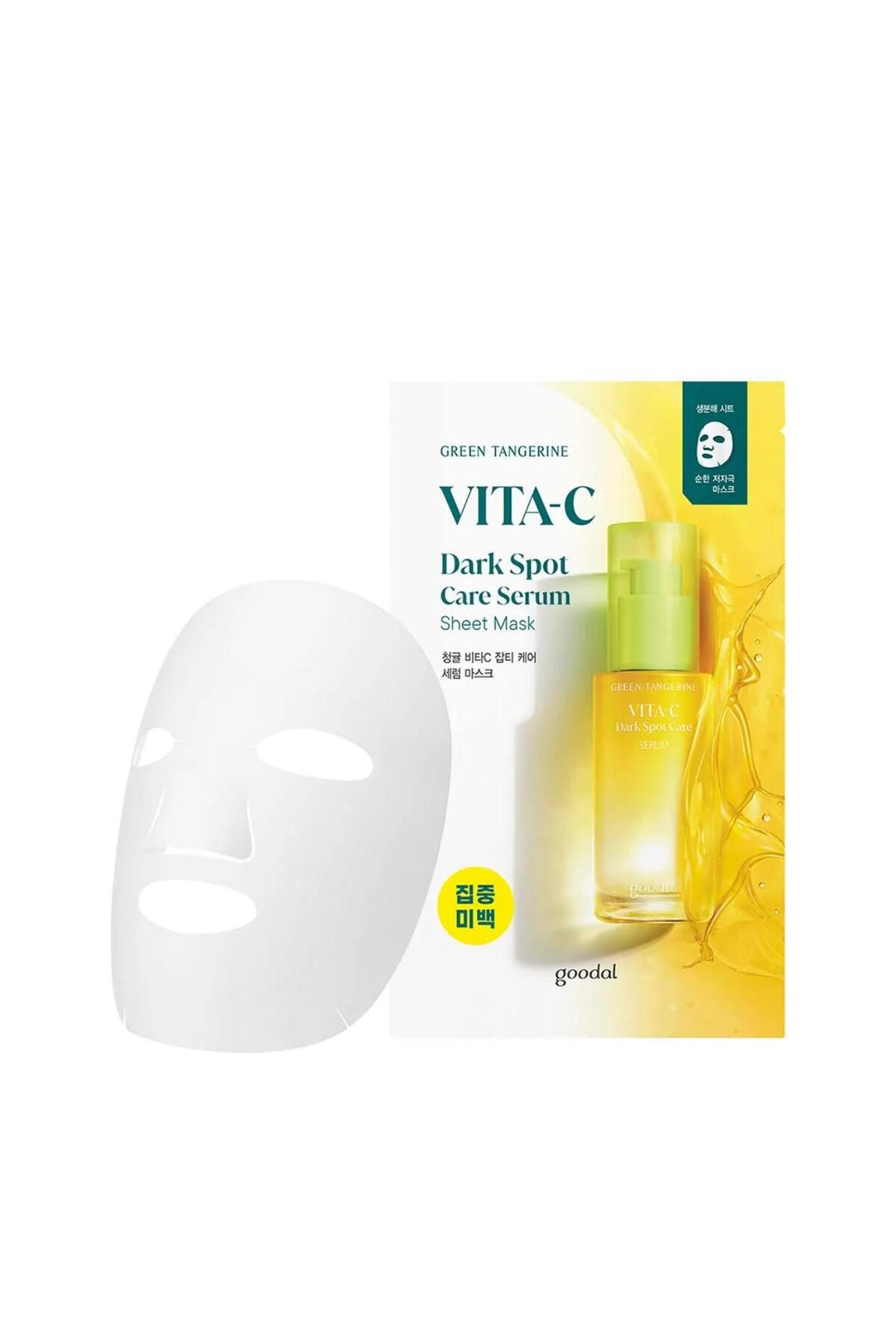 GOODALPHA Goodal Green Tangerine Vita C Serum Sheet Mask ( Aydınlatıcı & Leke Karşıtı Yüz Maskesi)