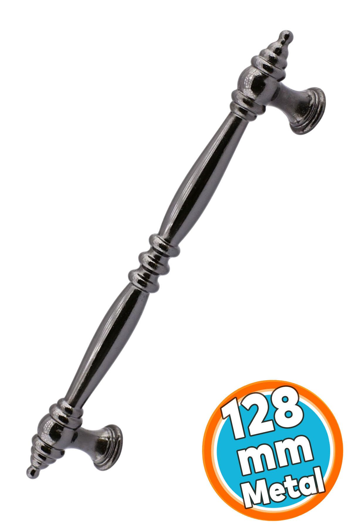 NZB Mutfak Mobilya Çekmece Dolabı Dolap Kapak Kulpu Kulbu Düz Metal Kulpları Kulpu Füme 128 Mm