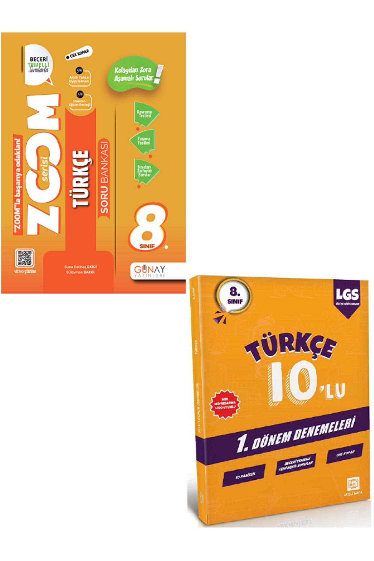 Efsane Yayınları 8.Sınıf Günay ZOOM TÜRKÇE Soru Bankası + 8.Sınıf 10'Lu TÜRKÇE Deneme HEDİYE - 2 KİTAP