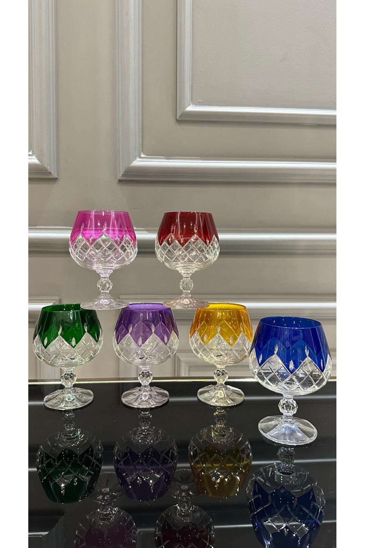 Bohemia-Bohemia Crystal Colored Coffee Side Water Glass 2