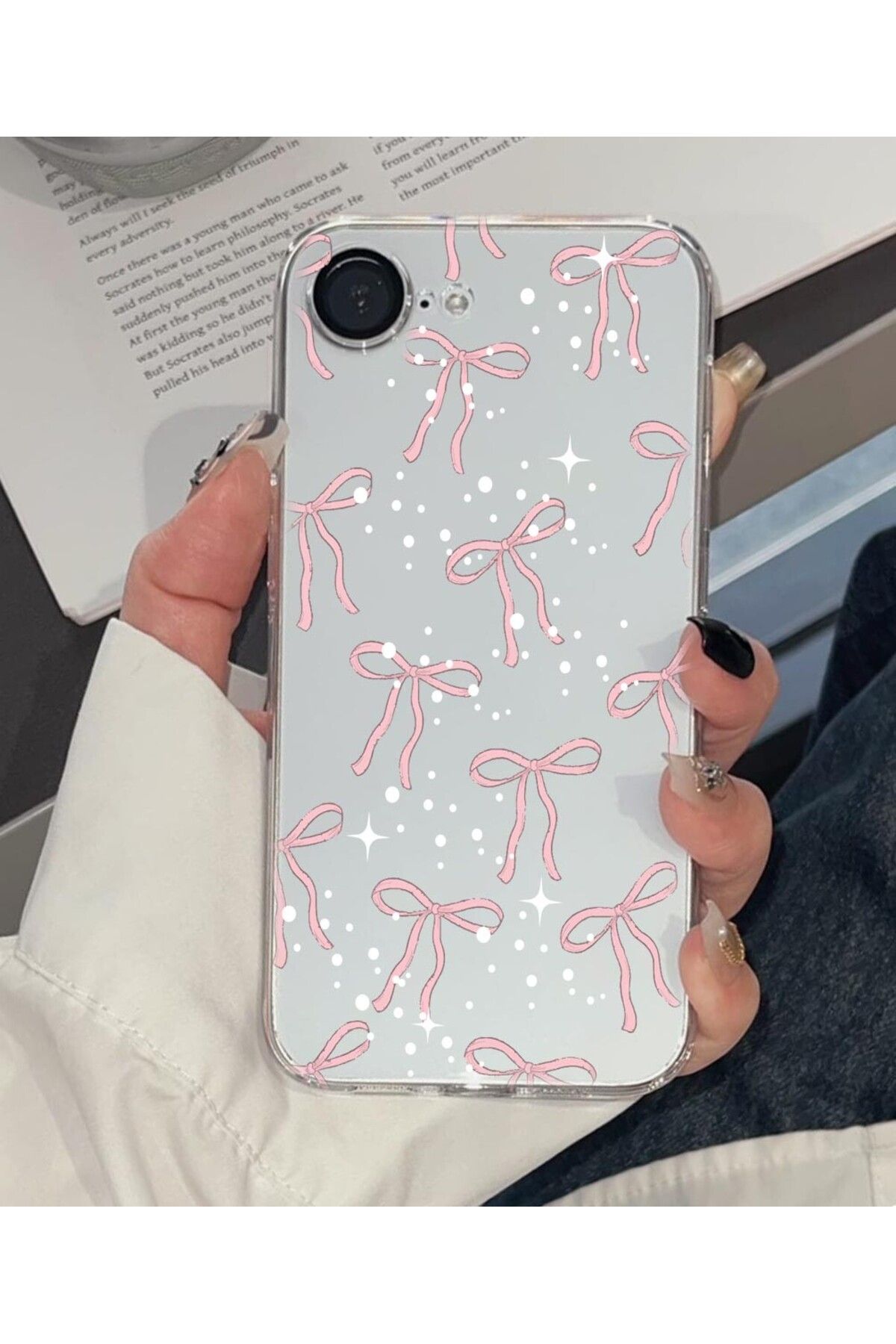 enfein Balporsuku IPhone 16 e İle Uyumlu Desenli Şeffaf Kılıfı PRO01 Kapak İnçilifiyonk