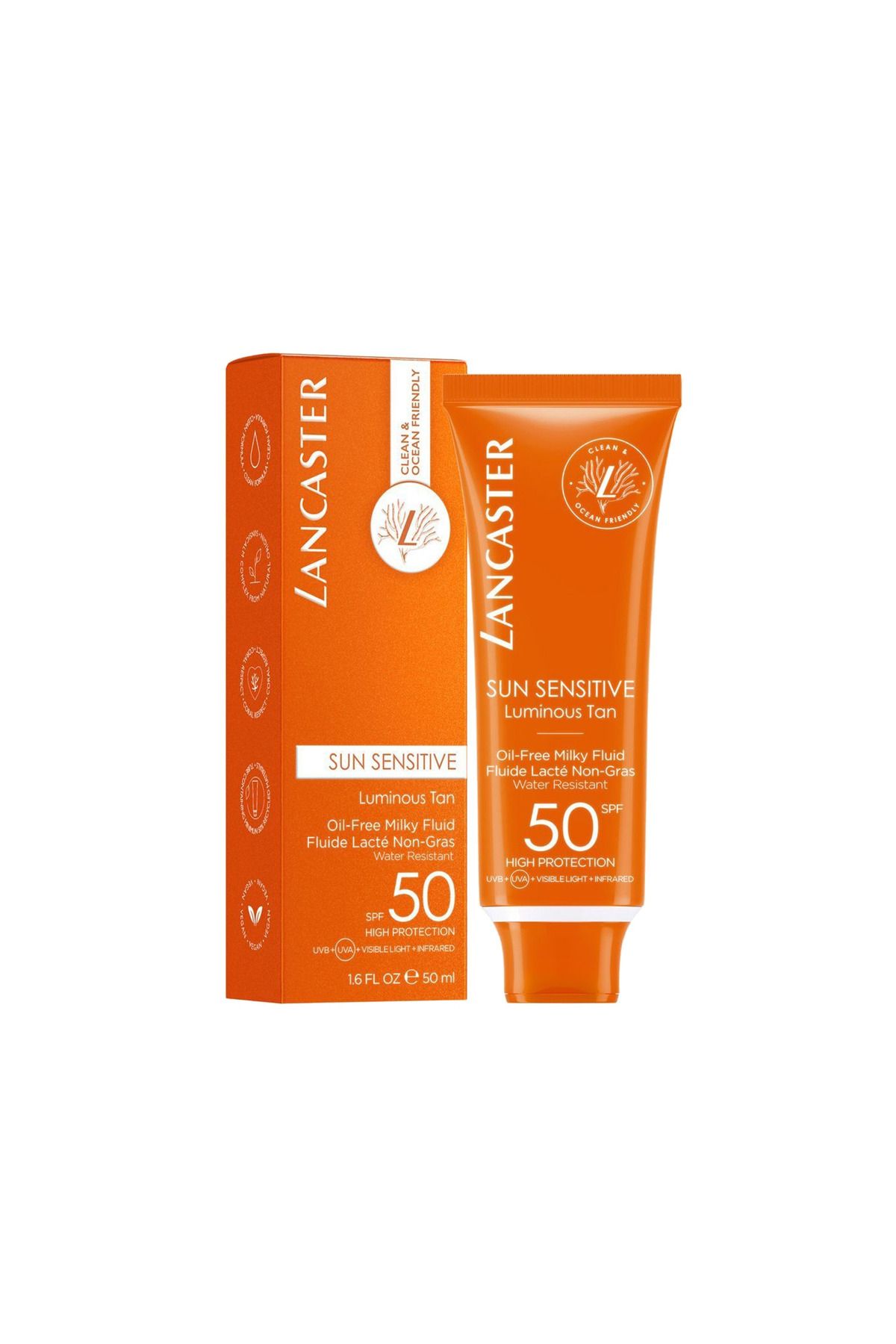 Lancaster Sun Sensitive Oil Free Milky Fluid SPF50 Güneş Koruyucu Süt 50 ml