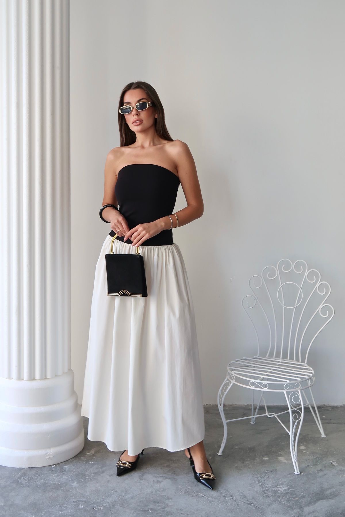Swass Alice Straplez Uzun Elbise