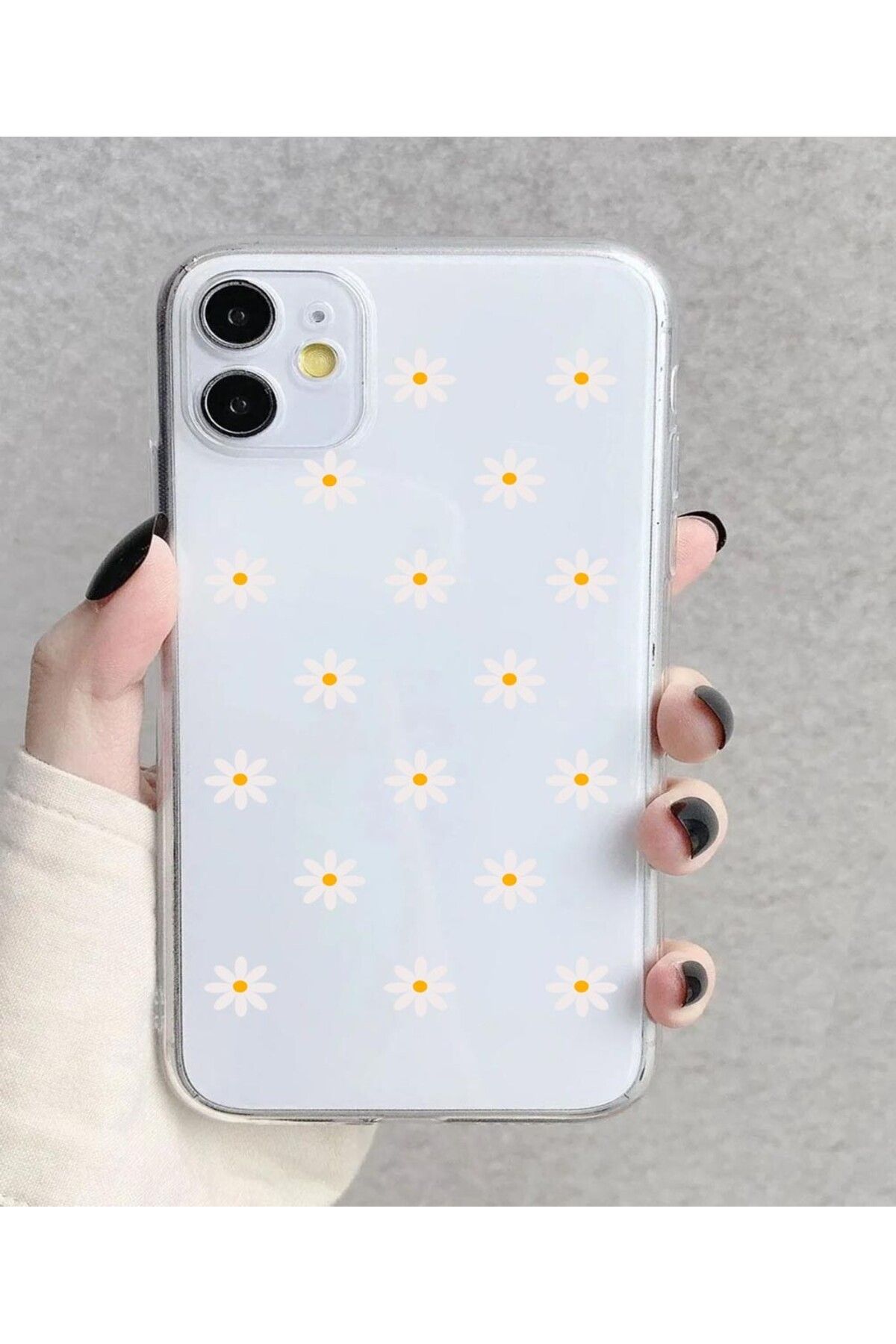 enfein Balporsuku IPhone 11 Pro İle Uyumlu Desenli Şeffaf Kılıfı PRO01 Kapak Papatia