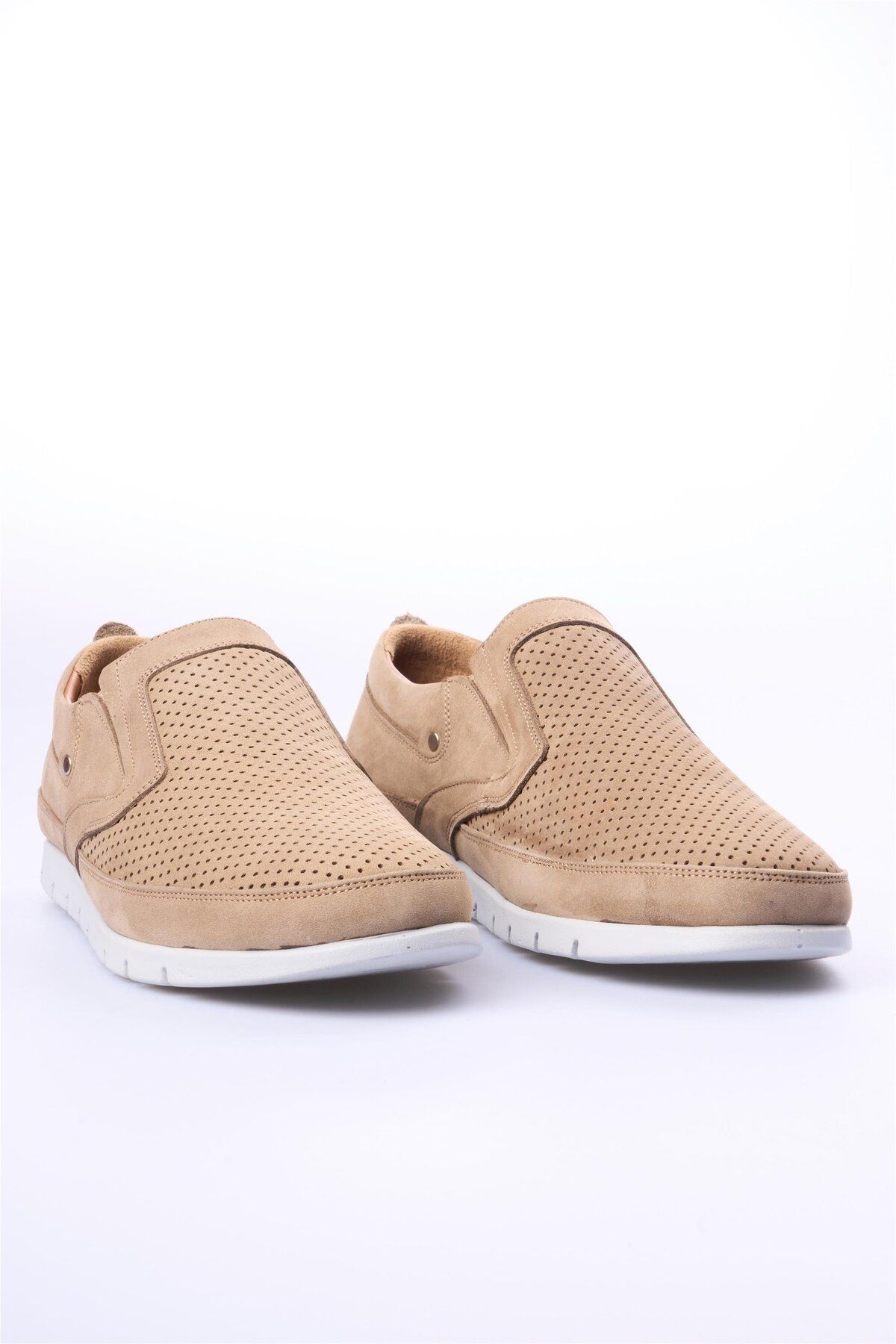 KAOF SHOES Bemsa Hakiki Deri Erkek Vizon Klasik Ayakkabı Baba Ayakkabısı Casual Comfort Günlük Ayakkabı