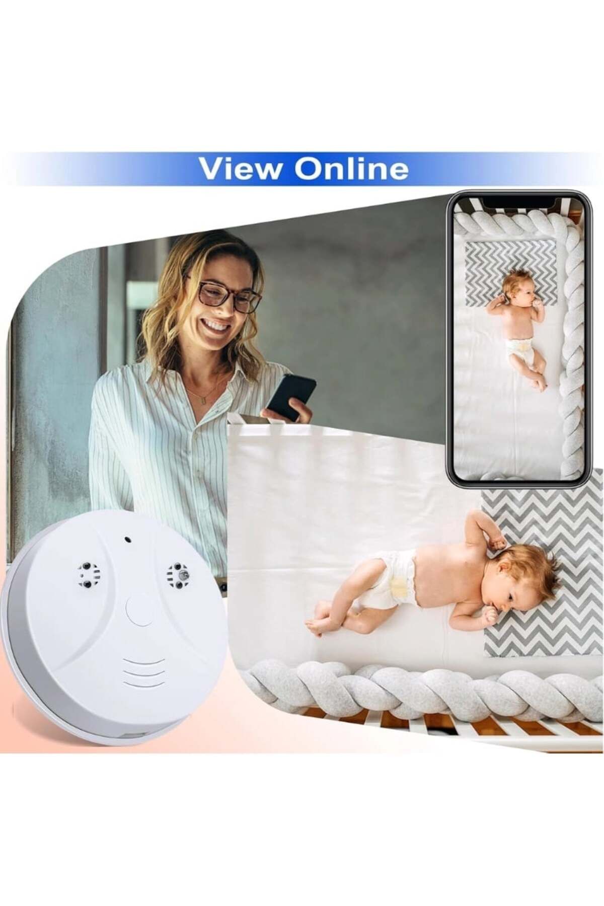 iUni-Mini cameră D101, Wi-Fi, Full HD, suport pentru card MicroSD, vizualizare live pe telefon 3