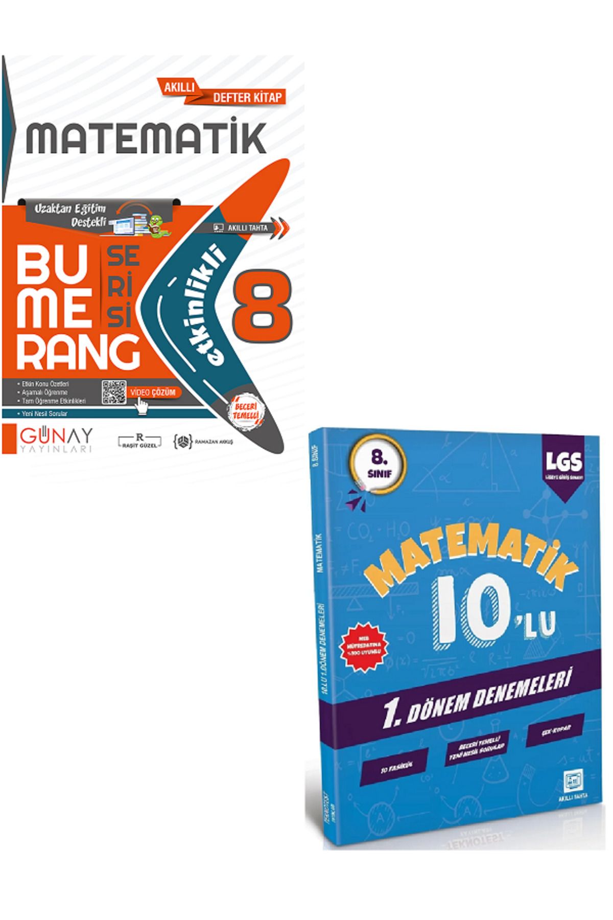 Efsane Yayınları 8.Sınıf Günay Etkinlikli Matematik Bumerang Serisi + 8.Sınıf 10'Lu Matematik Deneme HEDİYE - 2 KİTAP