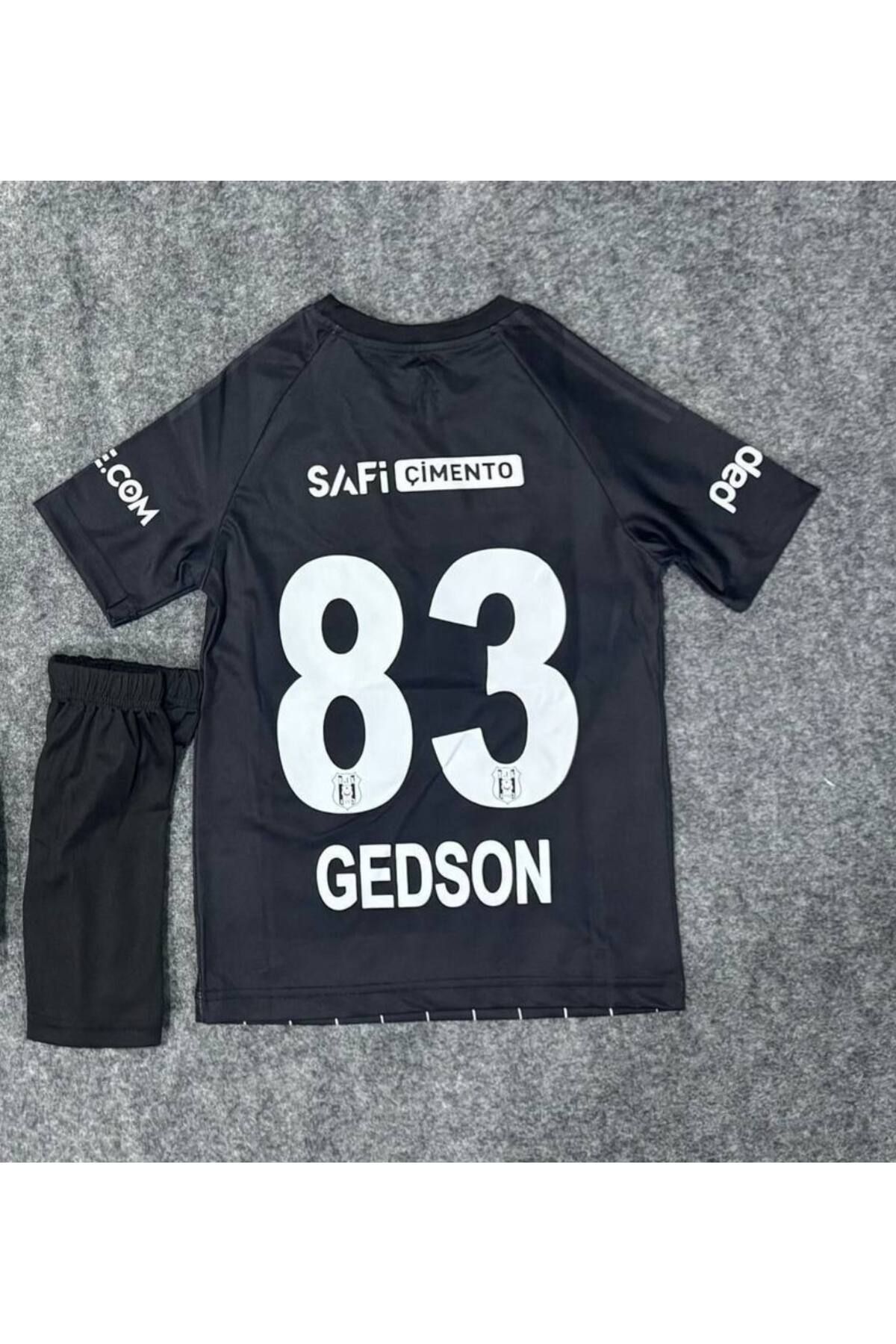 Alaturka Mix Beşiktaş./.2024/2025 Yeni Sezon Gedson Fernandes.\\ Siyah Renk Deplasman Kısa Kol Çocuk Forması