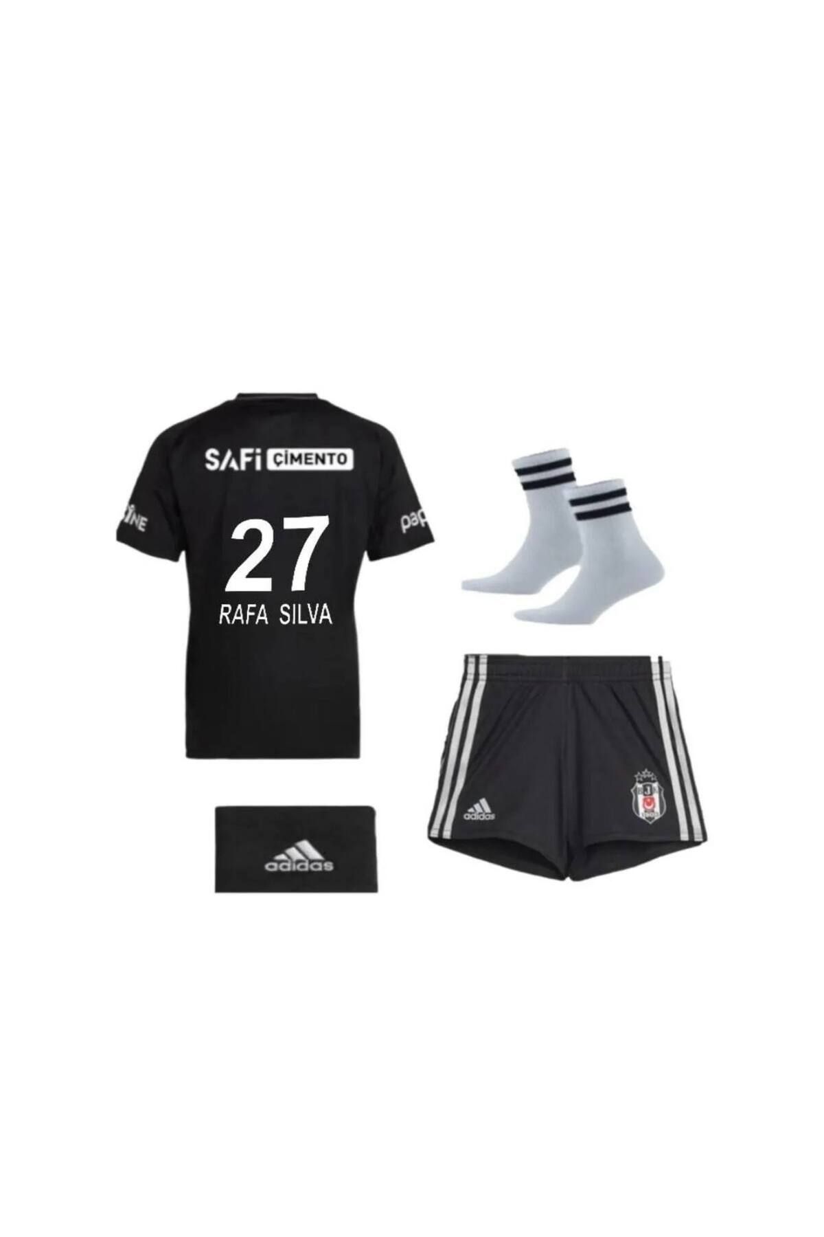Alaturka Mix Beşiktaş./.2024/2025 Yeni Sezon Rafa/.Silva. \\ Siyah Renk Deplasman Kısa Kol Çocuk Forma