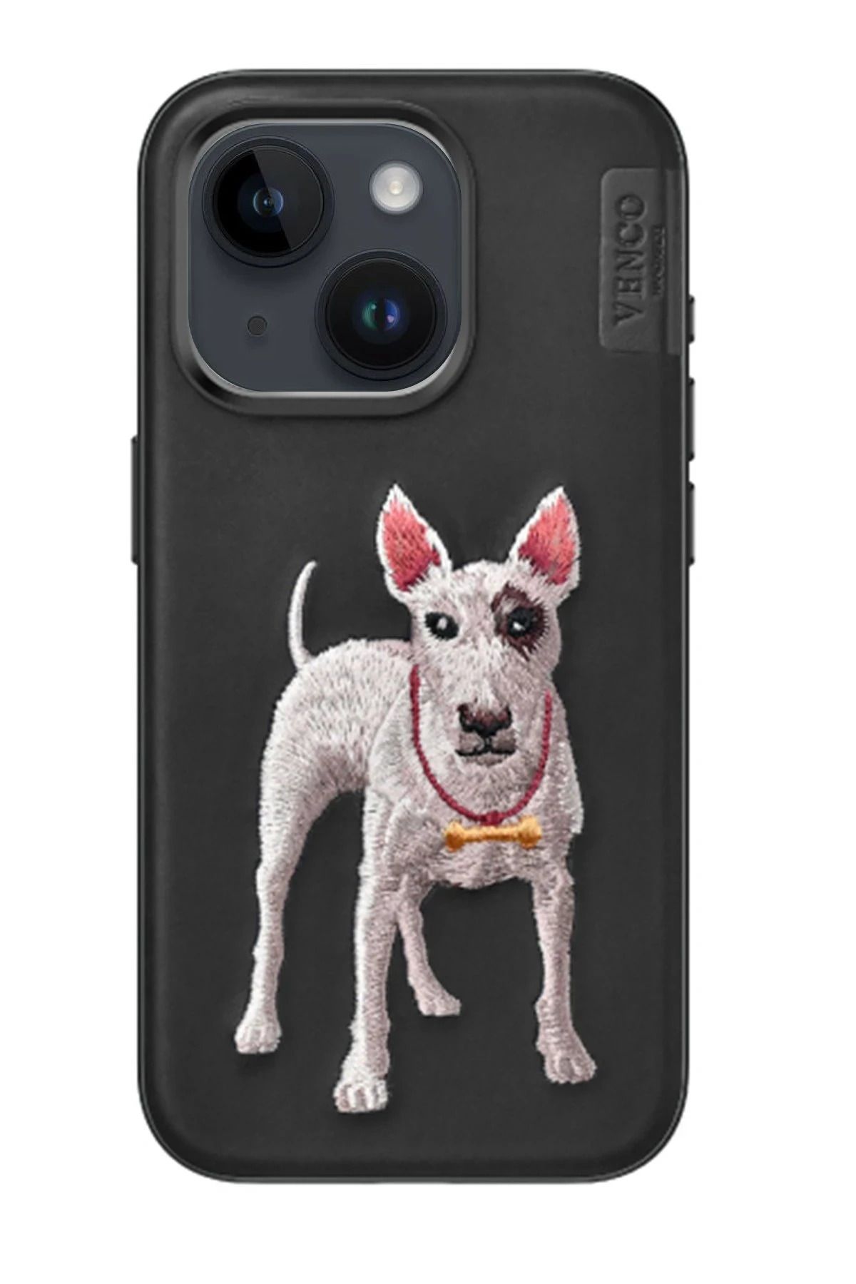 venco iPhone 14 Perma Desenli Kapak - Siyah FLKRY