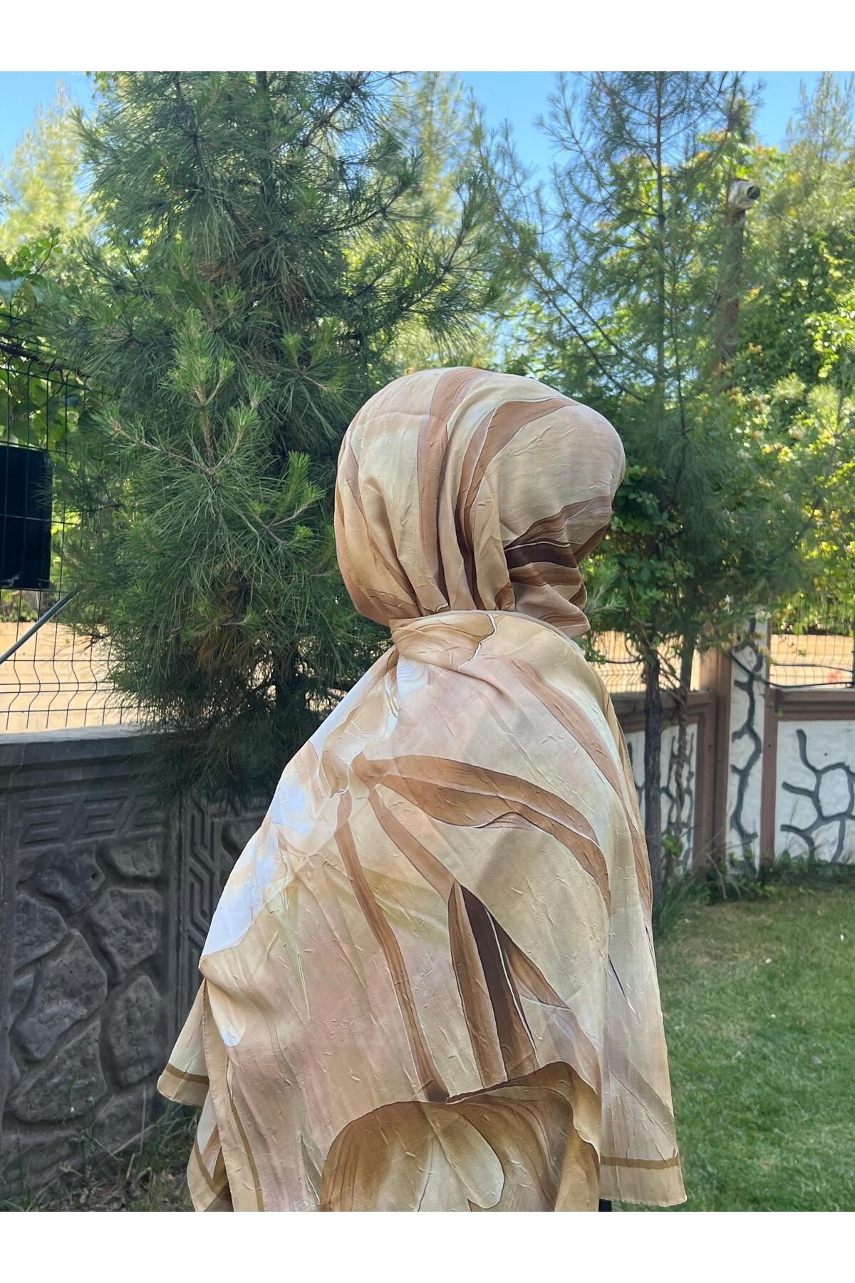 Organic Scarfs camelllia Bambu Kraş Şal