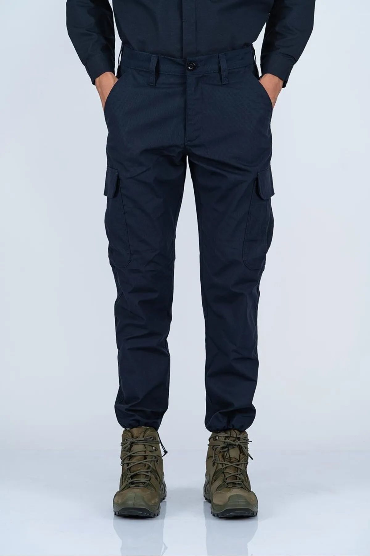 COMBAT Taktik Outdoor Pantolon Ripstop Çok Cepli Kargo Lacivert Pantolonu - 509