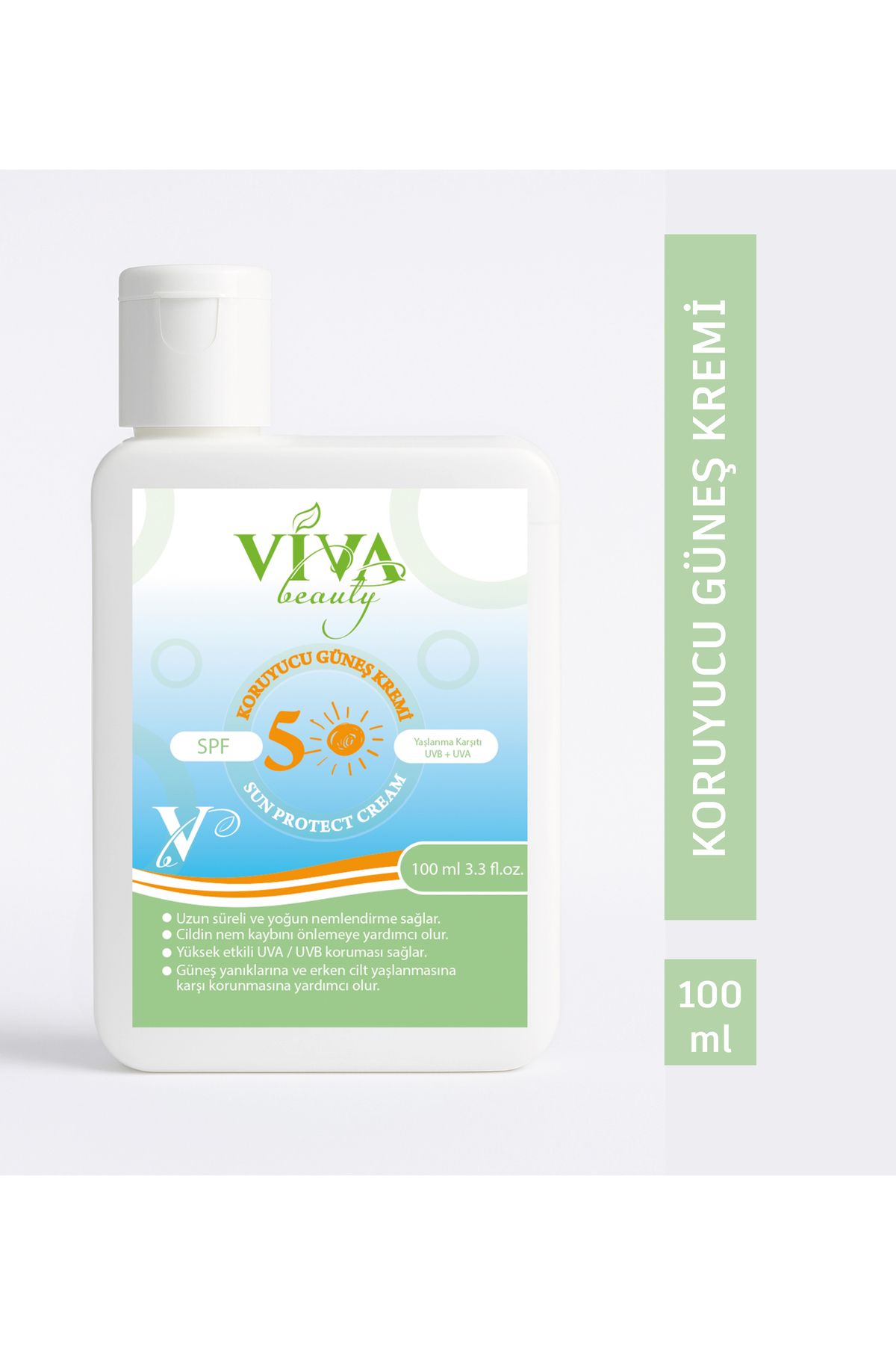 VivaBeauty Spf50 100ml Yüz Ve Vücut Güneş Kremi
