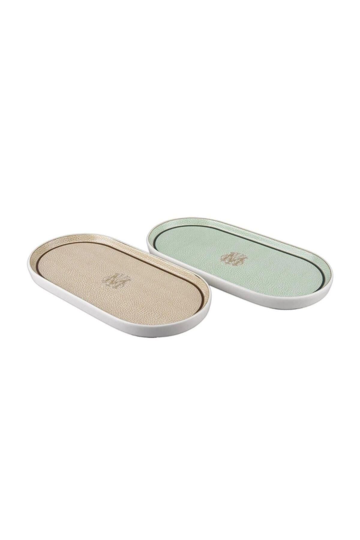 Mikasa Moor Micasa Desenli 2li Oval Servis Tabağı Seti 32x16cm