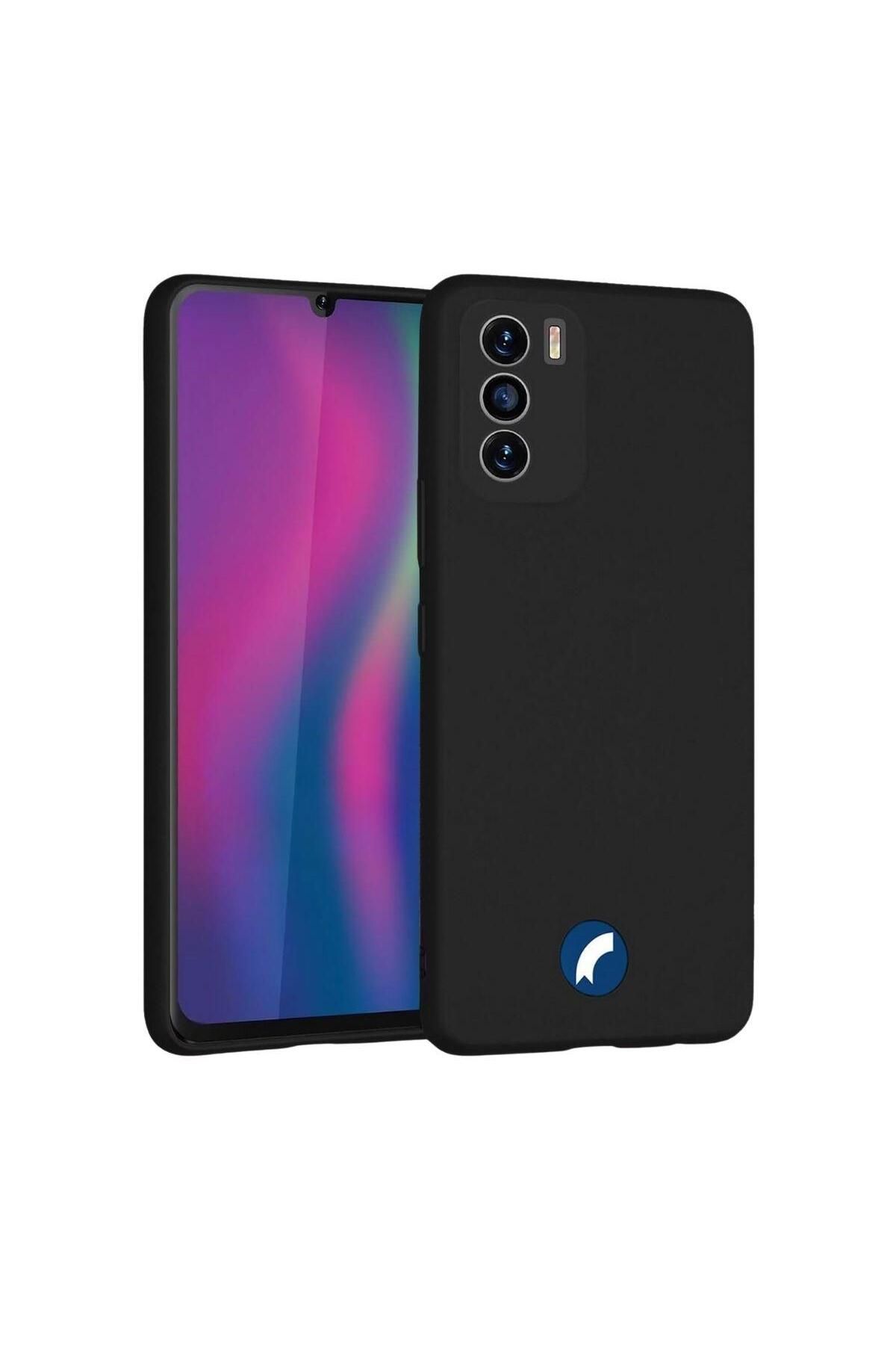 HANPORIUM Reeder S19 Max Pro S Uyumlu Silikon Kılıf - Kamera Korumalı Esnek Pastel Renk Kapak - Siyah