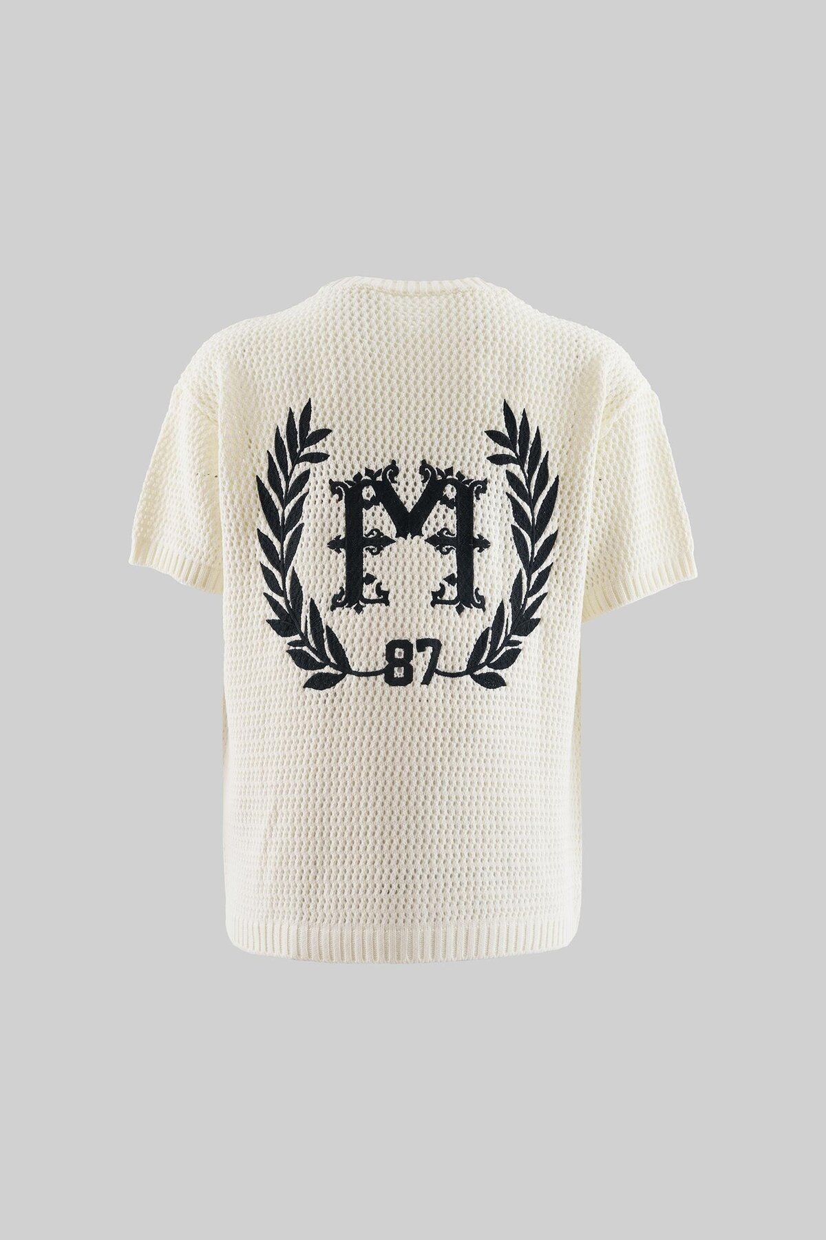 Machinist Mchnst Knıt College Style Tee Ecru