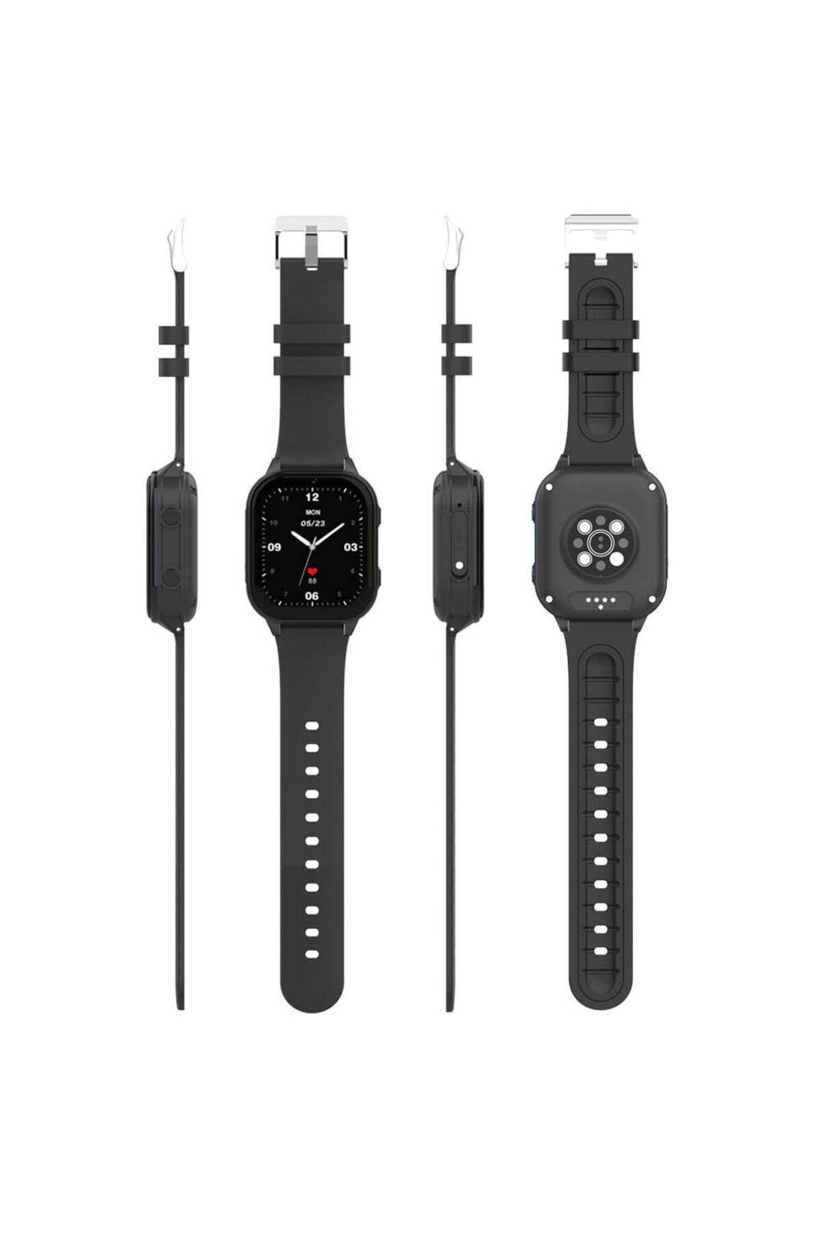 Techone-Kids Gps Smartwatch With Location And Phone Kt19t, Black 6
