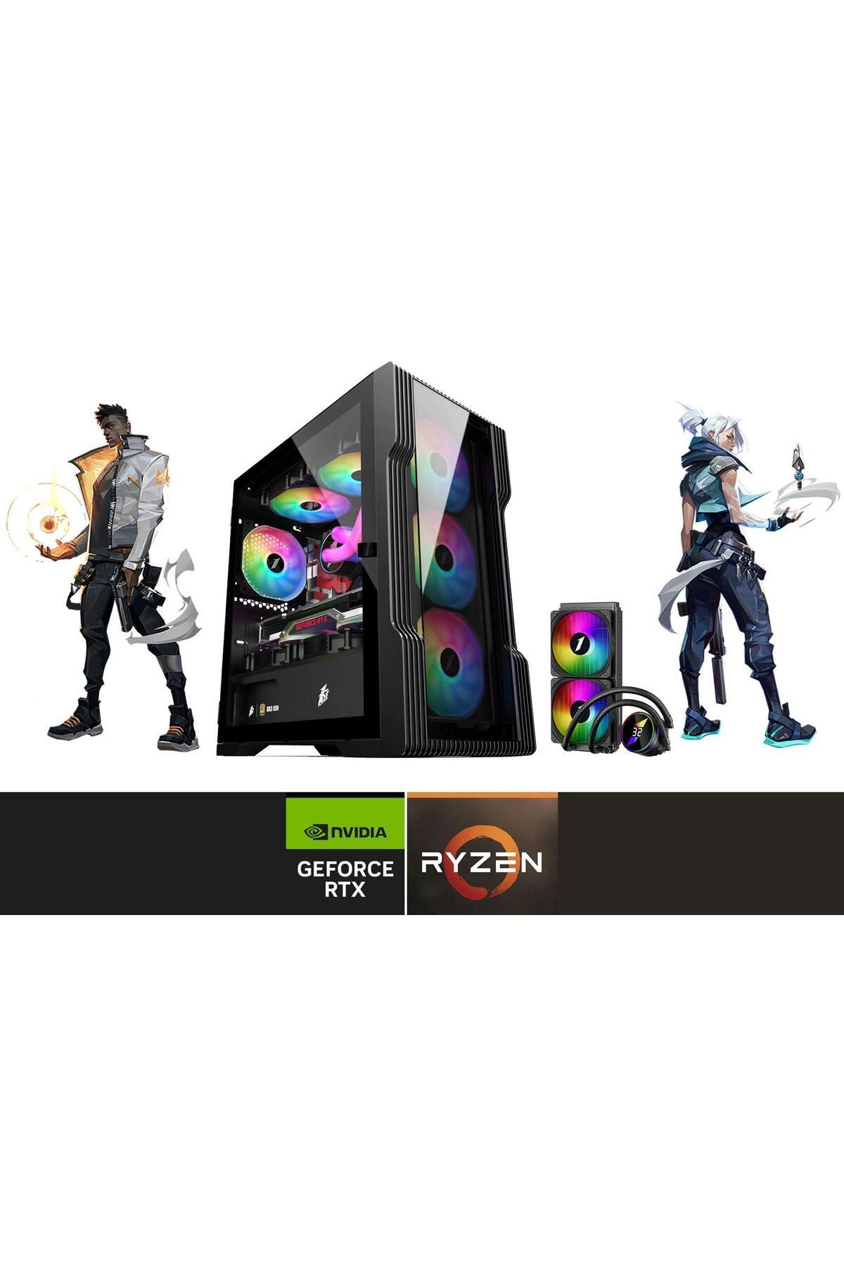 Seraphic gaming Ryzen 5 7600 16 GB Ddr5 1 Tb M2 SSD Sıvı Soğutma Rtx 5060 Ti 8 GB Oyuncu Bilgisayarı