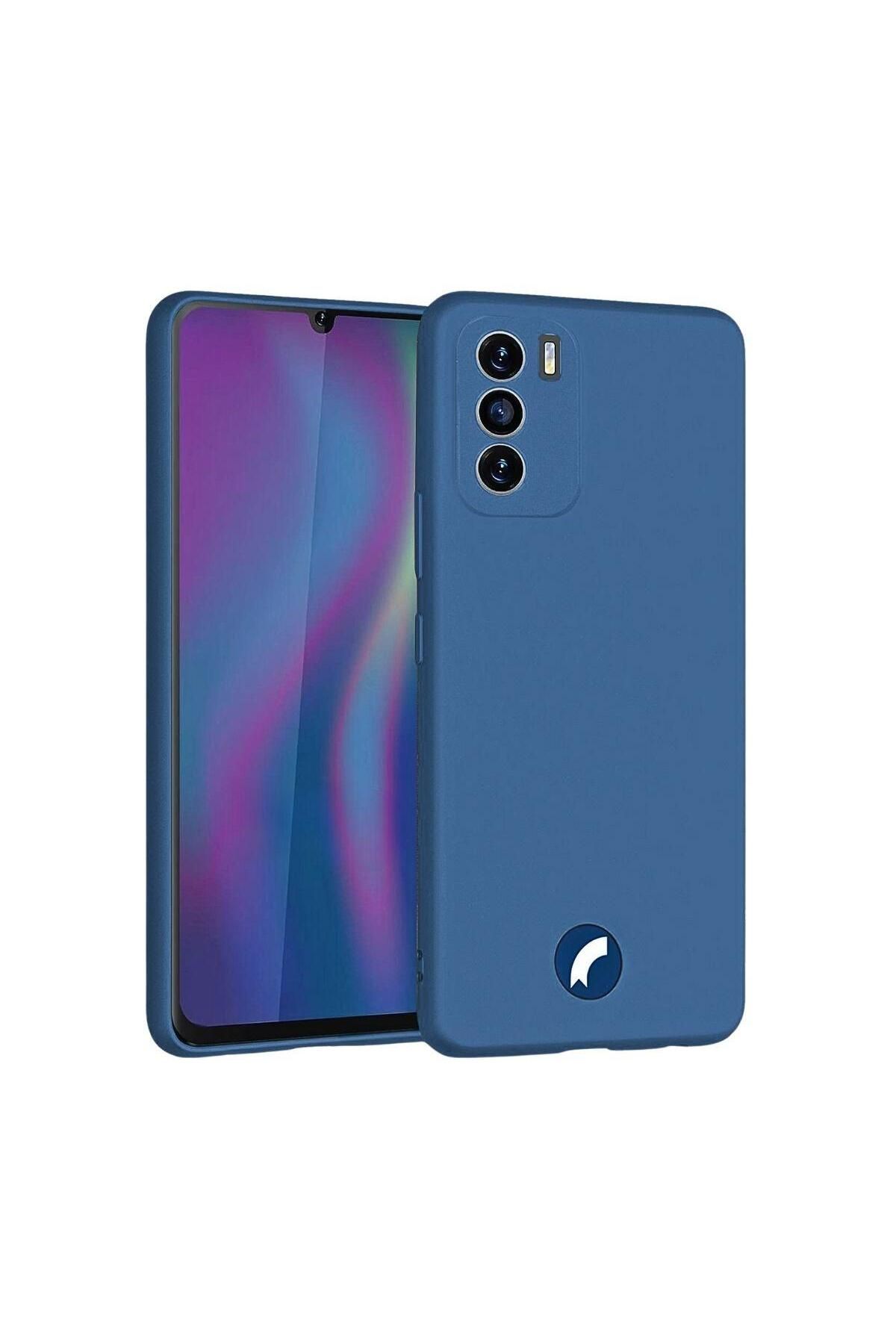 HANPORIUM Reeder S19 Max Pro S Uyumlu Silikon Kılıf - Kamera Korumalı Esnek Pastel Renk Kapak - Lacivert