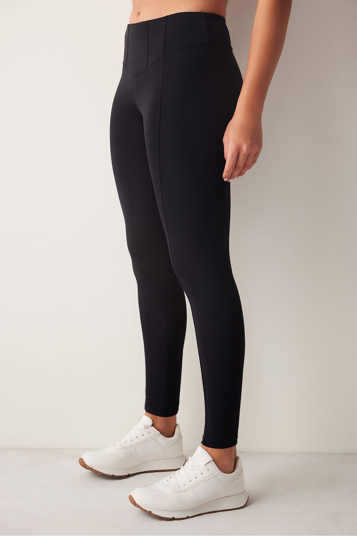 Penti Gorset Z Wysokim Stanem - Czarne Legginsy Do Kostek Kobieta - XS