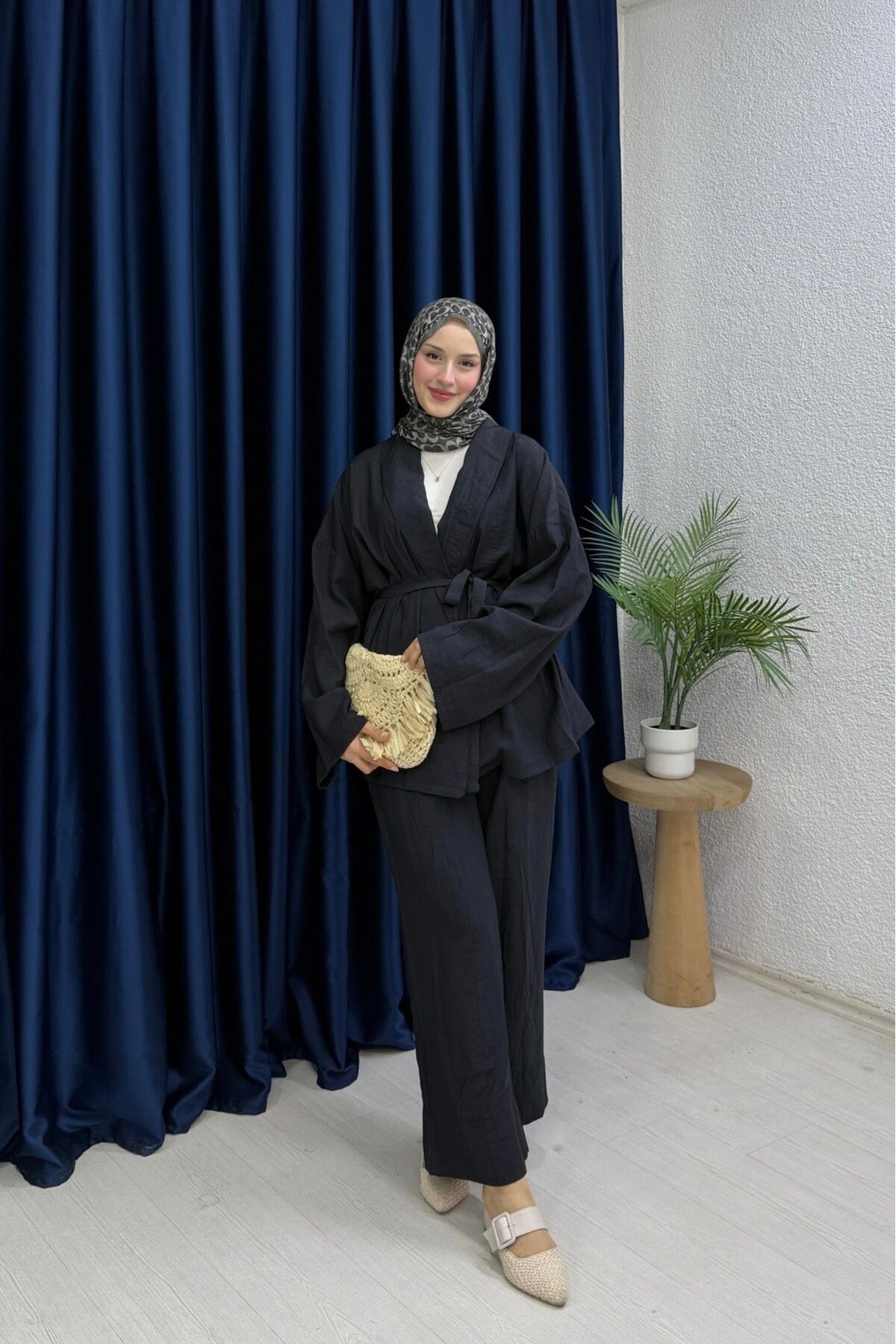 lurex moda Kimona Takımı