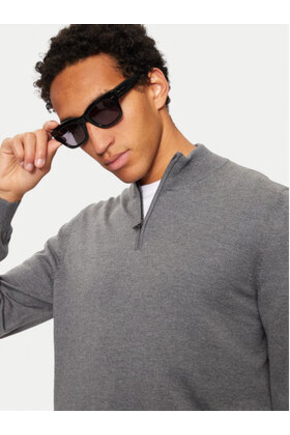 BOSS-Men's Sweater 50528300 Gray 3