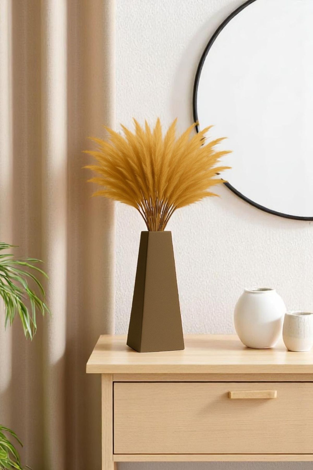 LUNAVA Nova Vazo Dekoratif - Bohem & İskandinav Tarz, Modern Minimalist Obje | 15cm