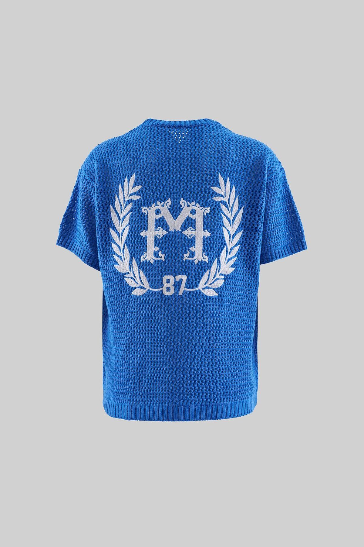Machinist Mchnst Knıt College Style Tee Saks Blue