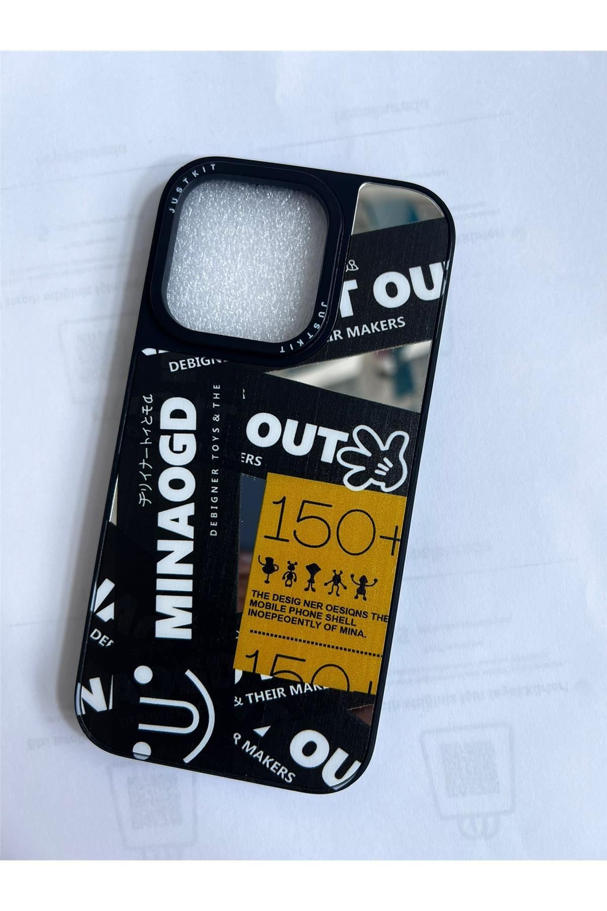 Amorix IPHONE 14 PRO POLO AYNALI DESENLİ SİLİKON