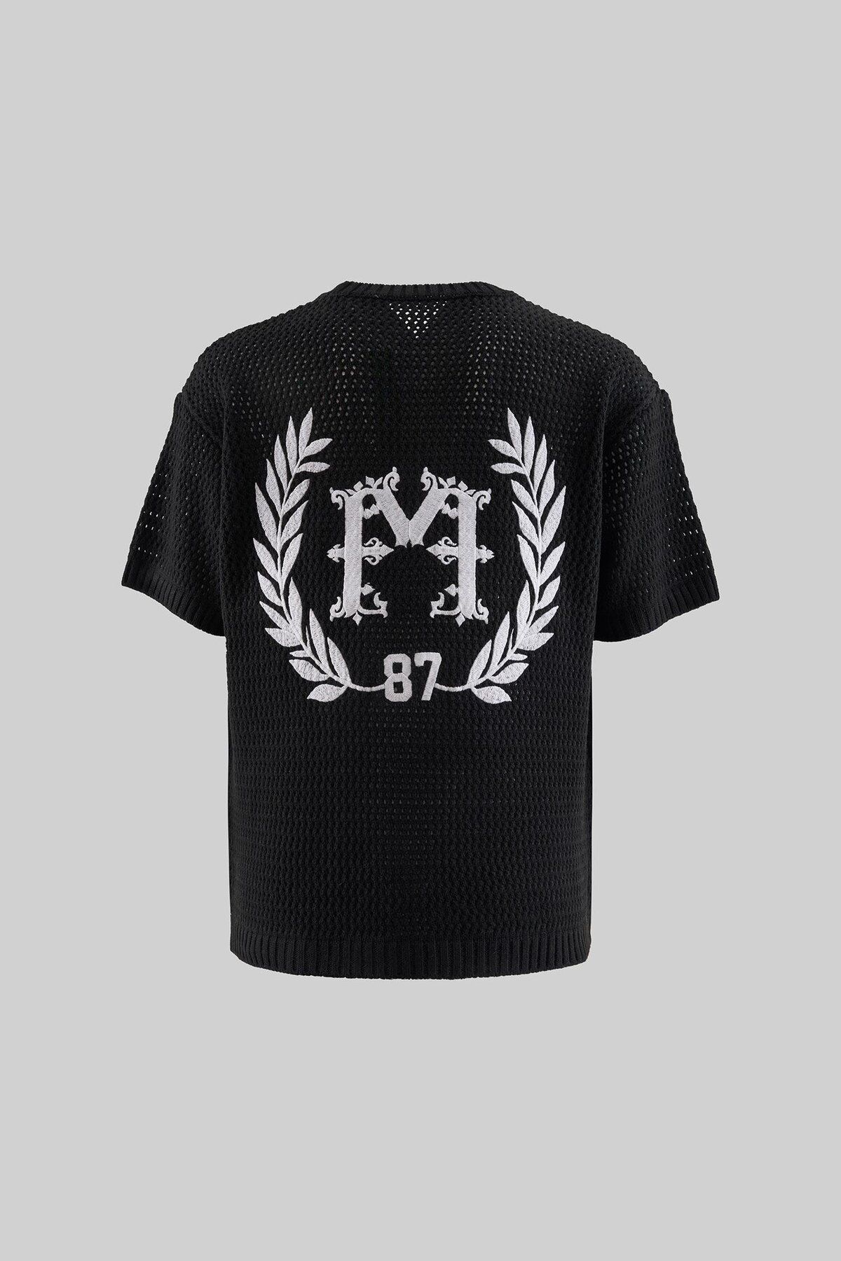 Machinist Mchnst Knıt College Style Tee Black