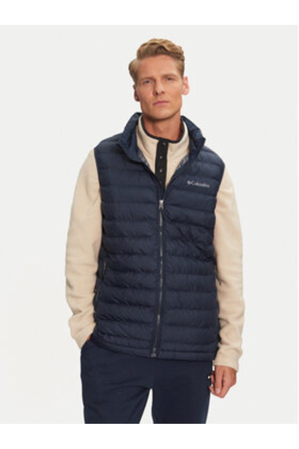 Columbia Vestă Bărbătească Albastru Marin Masculin - 2XL
