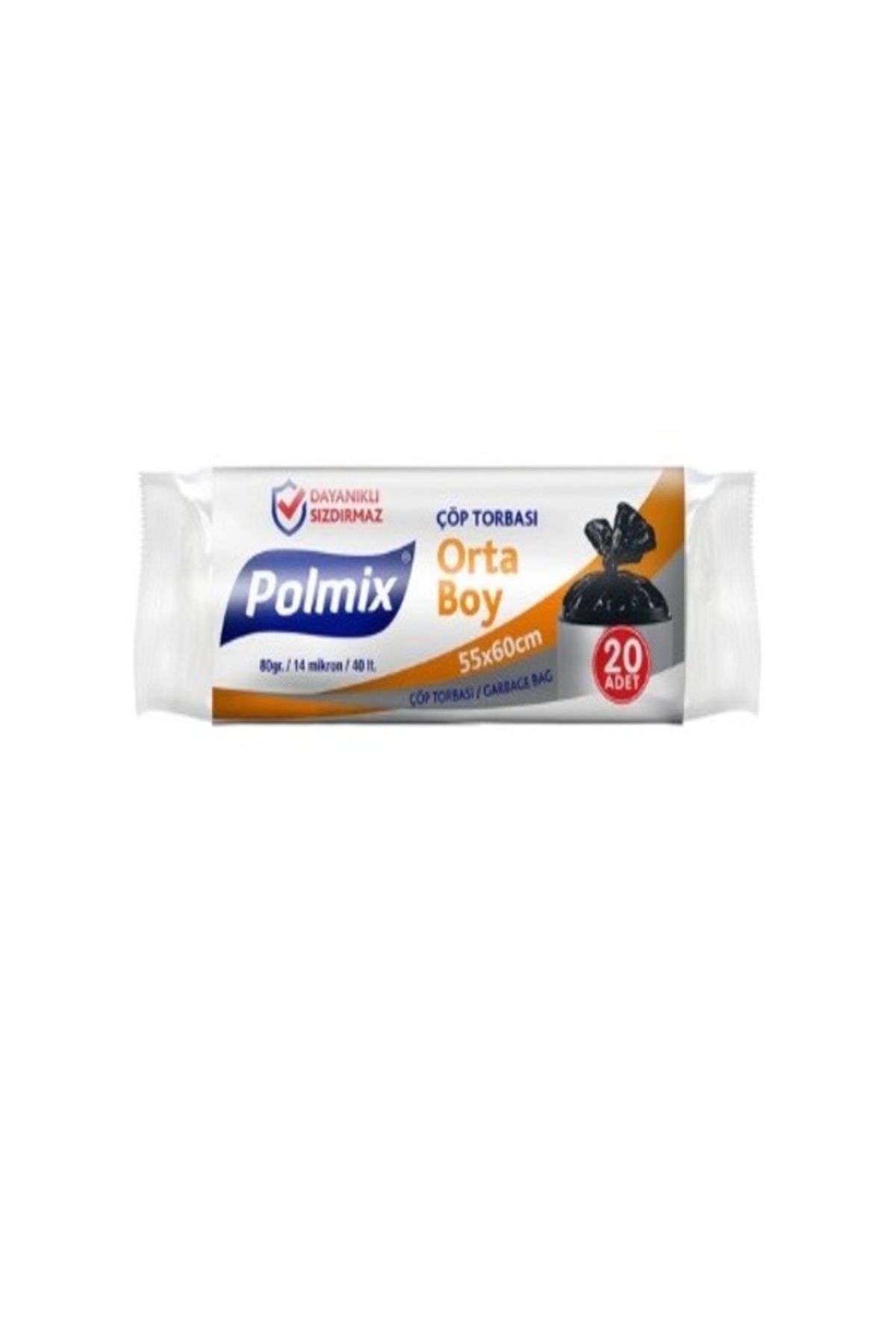 Polmix Orta Boy Çöp Poşeti 5paket * 20Lİ