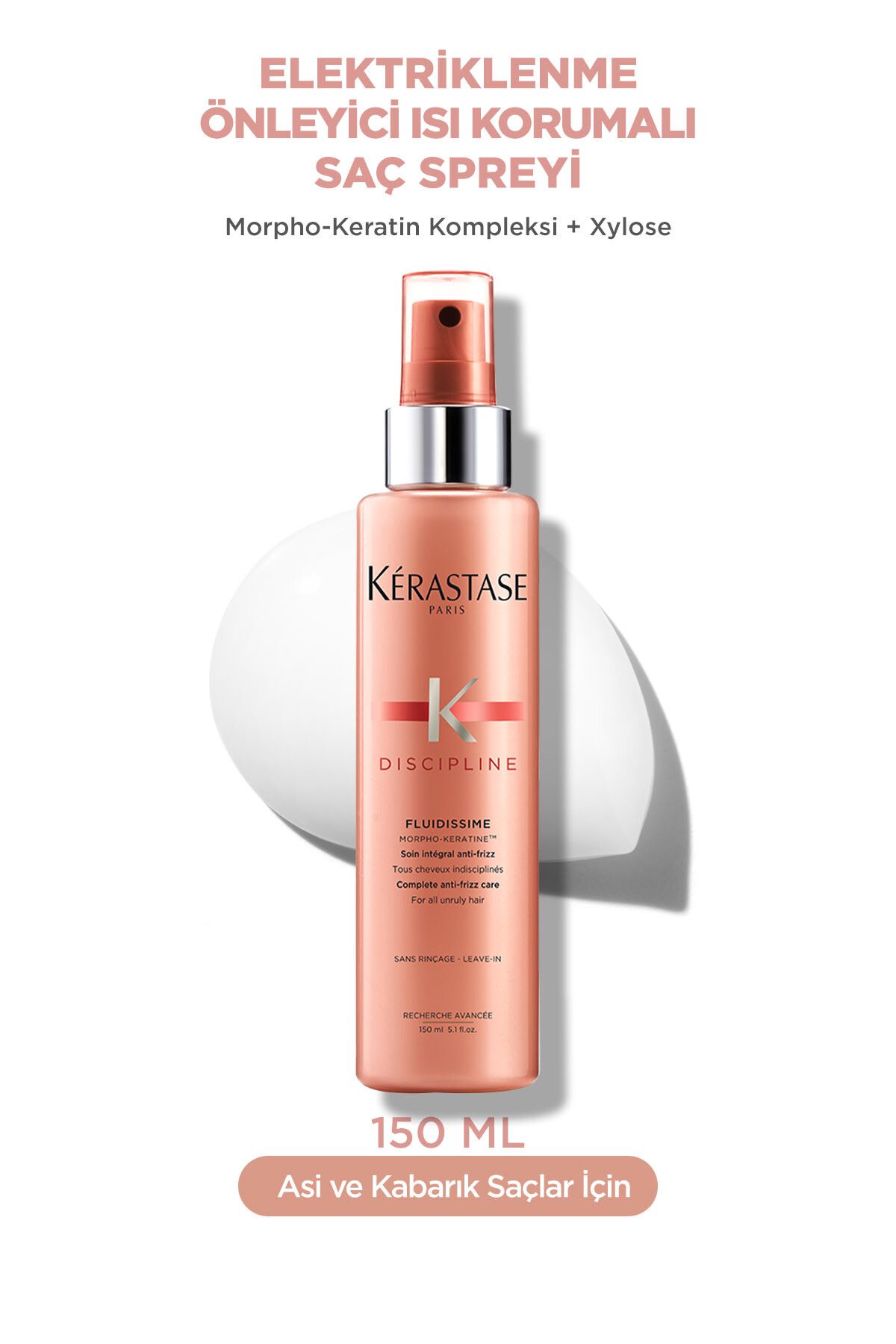 Kerastase Discipline Fluidissim ısıya karşı koruyan ve pürüzsüzlük veren Sprey 150ml
