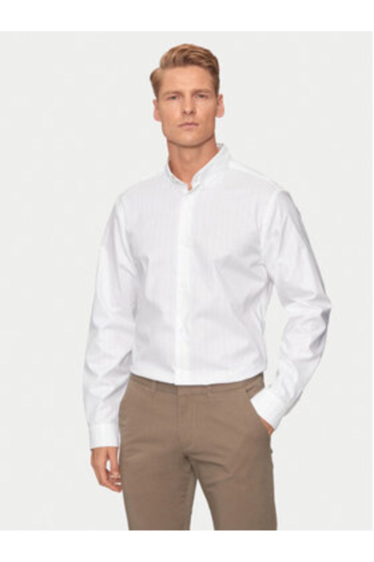 Calvin Klein-Mens Shirt K10K113211 White 1