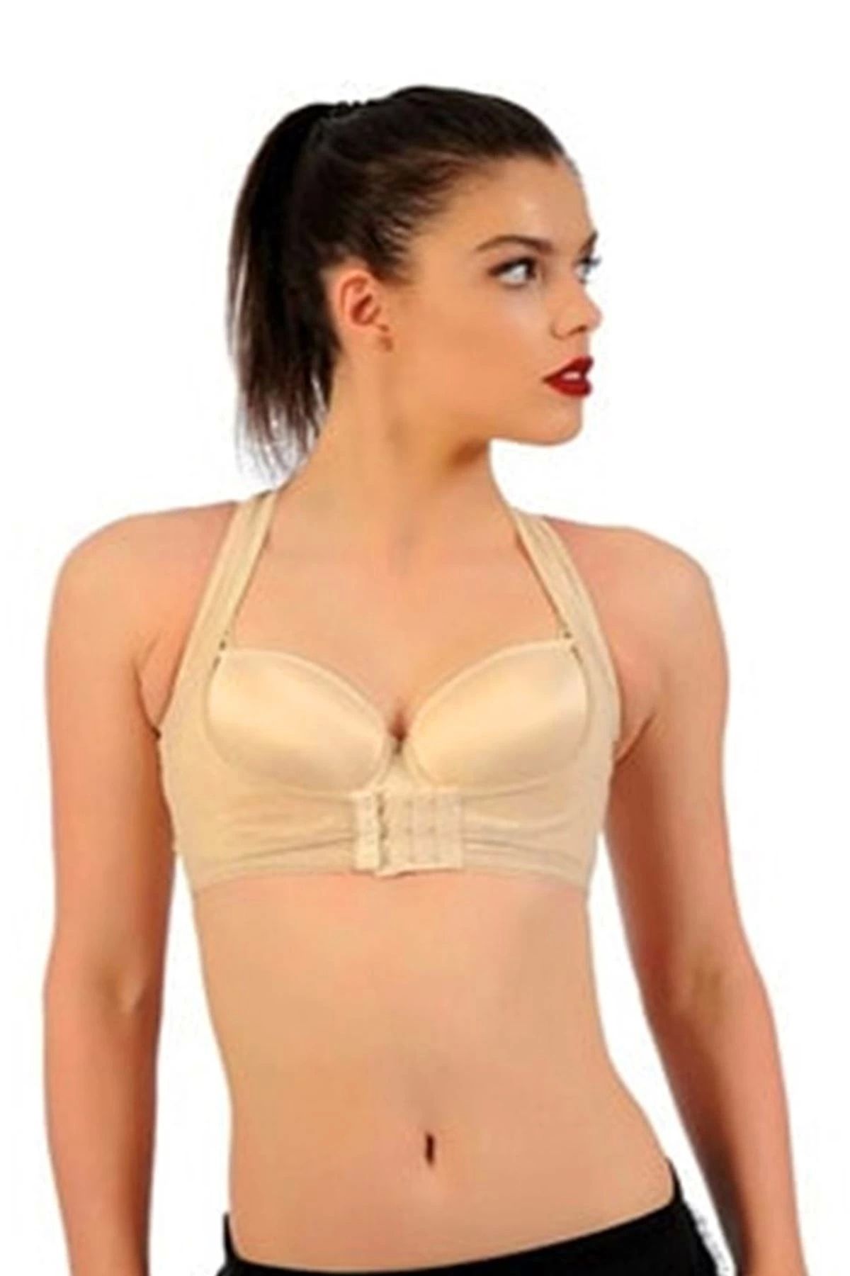 ShopNova Ten Kadın Sırt Toparlayıcı Göğüs Dikleştirici Korse - 795
