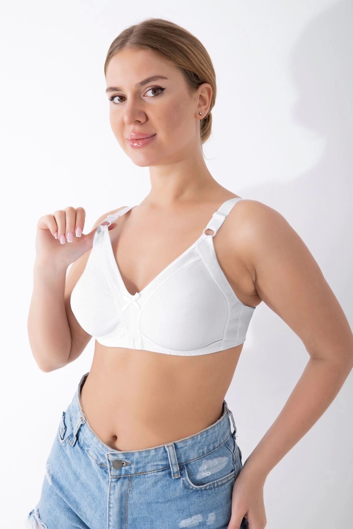 ShopNova Beyaz Dikişsiz Toparlayıcı Sütyen - 501