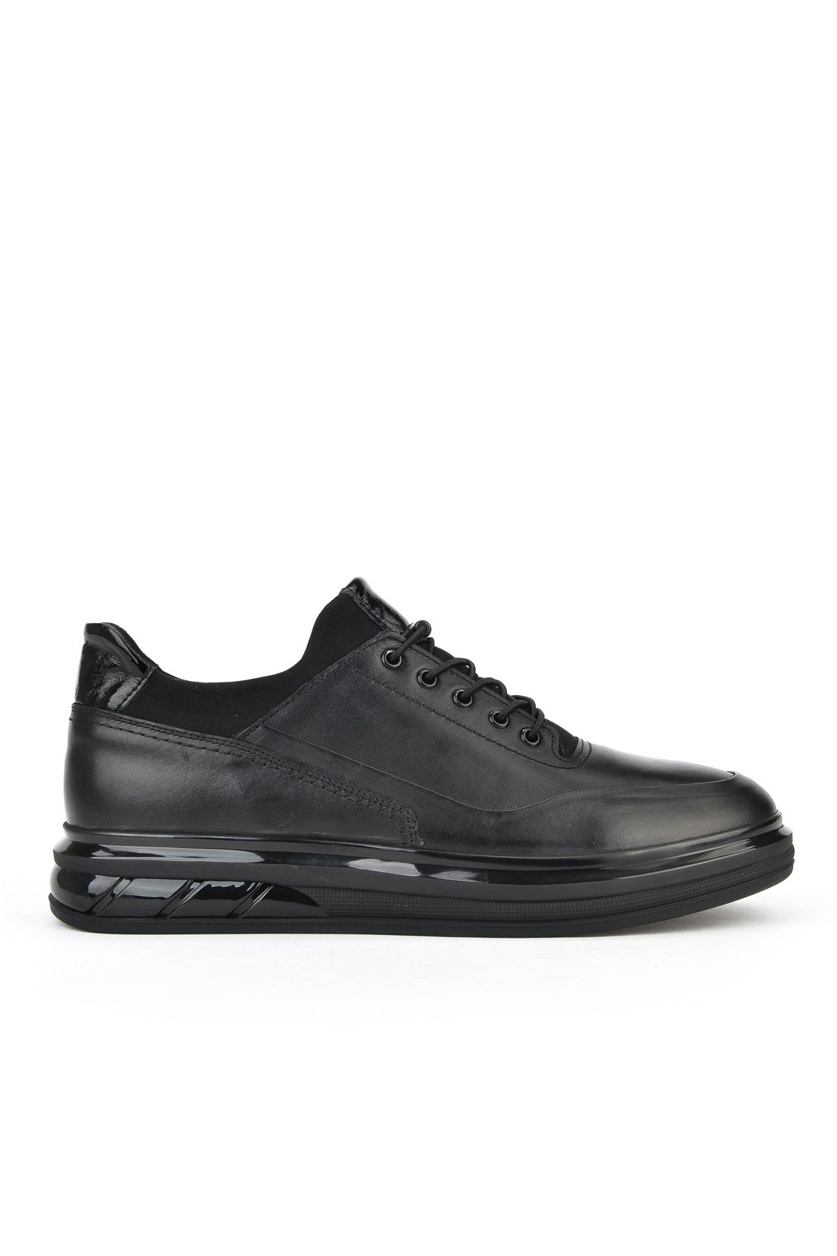 Ziya , Erkek Hakiki Deri Sneaker 153498Z1760 Siyah