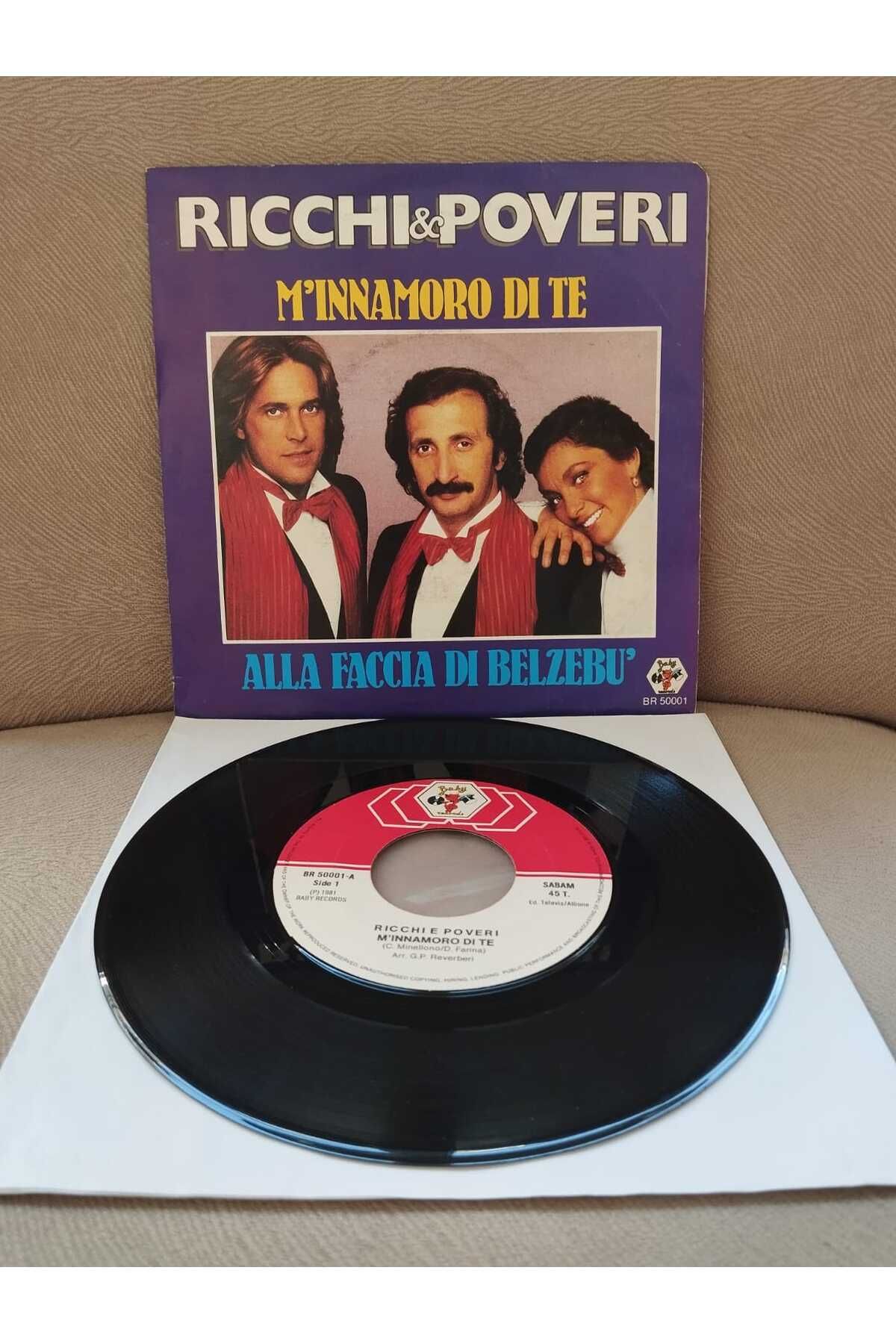 Plakperest Ricchi & Poveri – M’innamoro Di Te - 1981 Belçika Basım 45 lik Plak-2.EL
