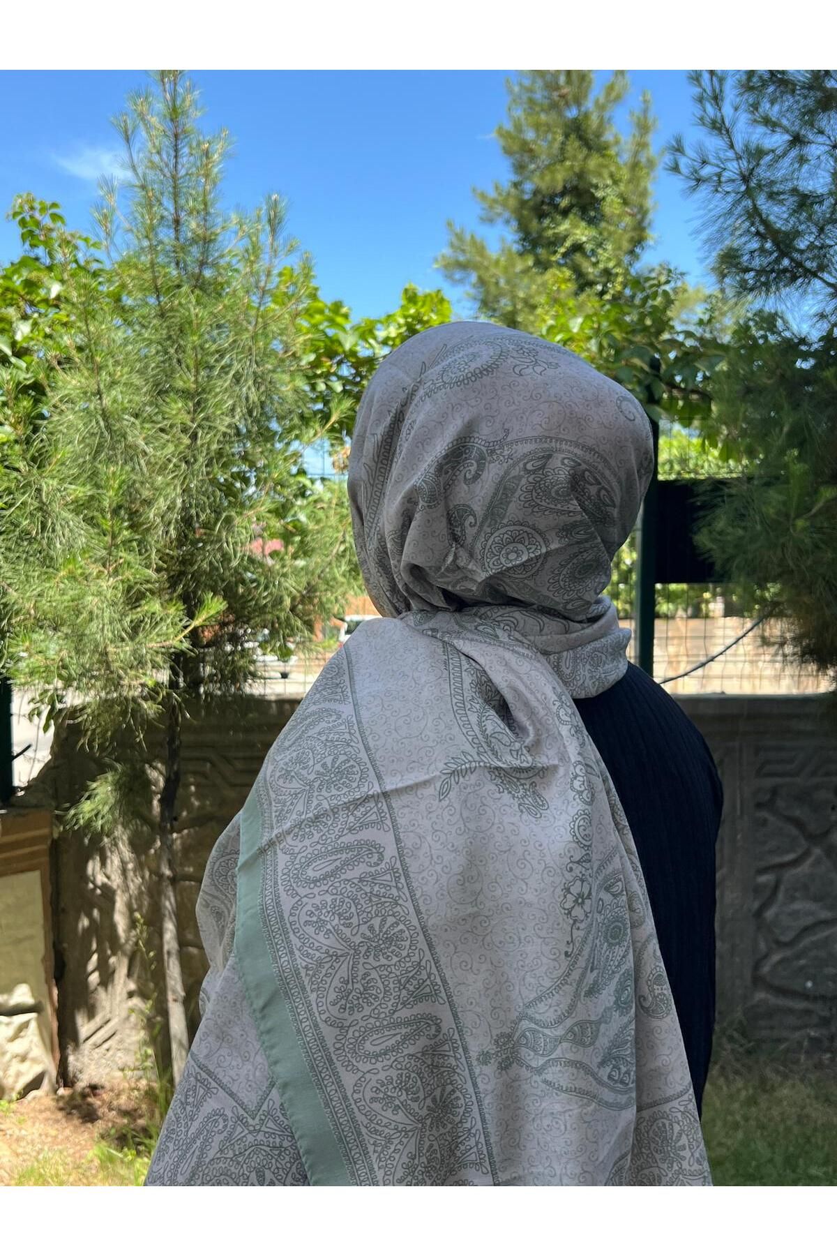 Organic Scarfs camellia Etnik Desen Soft Şal