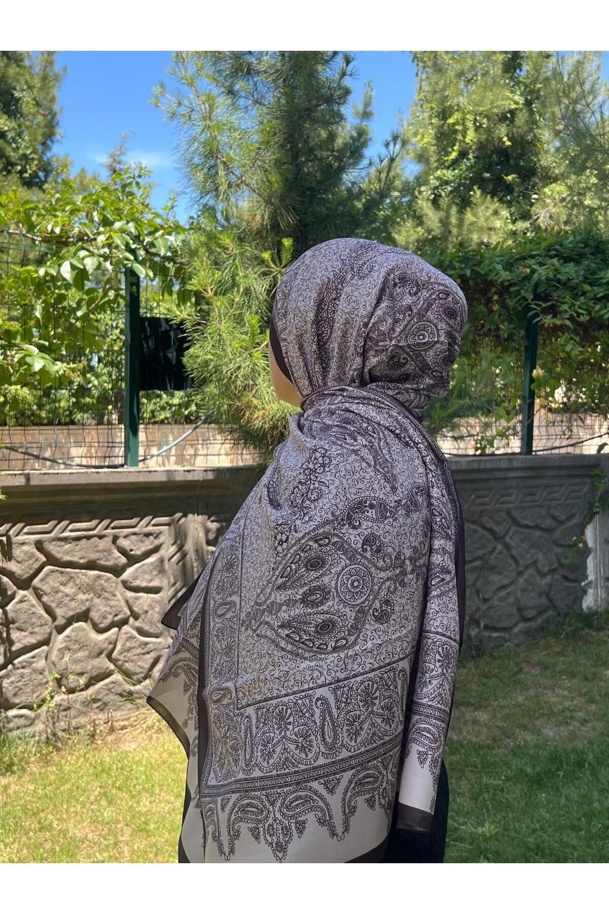 Organic Scarfs camellia Etnik Desen Soft Şal