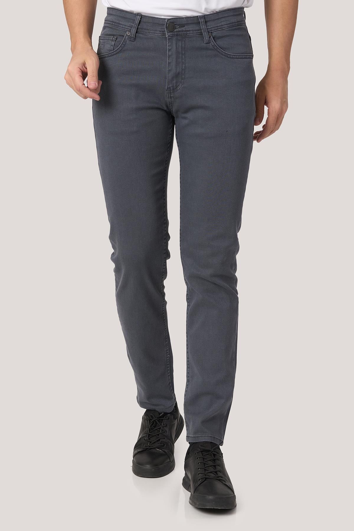 White Stone WHİTE STONE 2025-Y J2505 MDL1 JEAN PANTOLON 5 CEP GÜMÜŞ